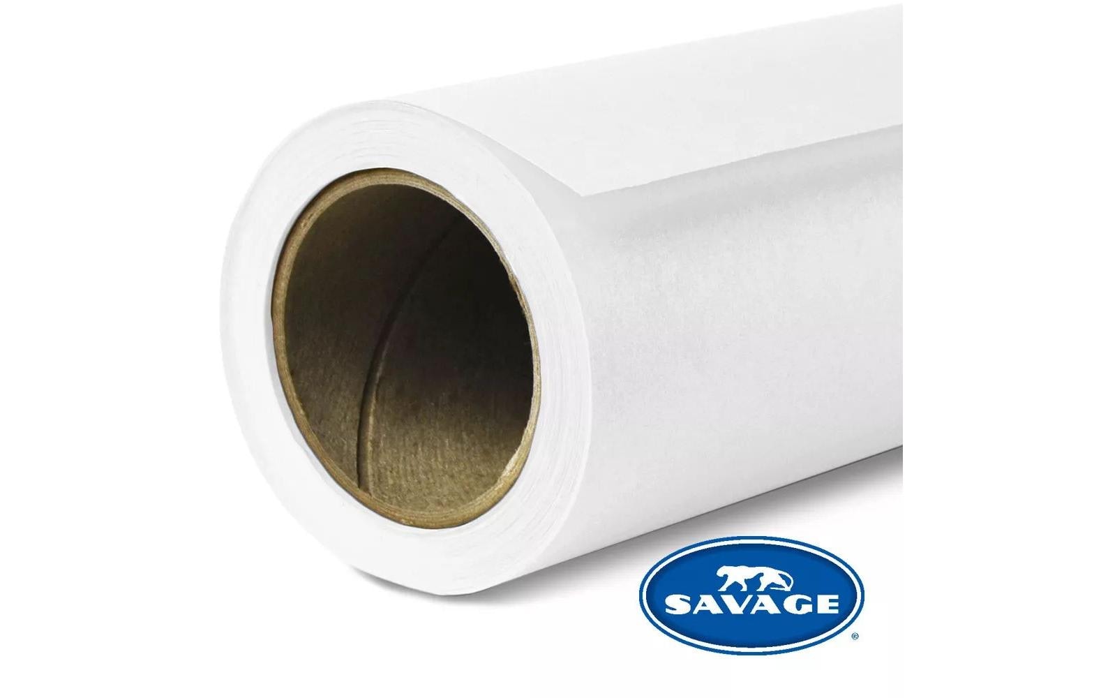 Savage Hintergrund Papier 1.35 x 11 m Super White