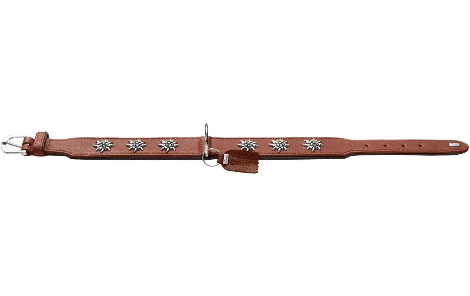 Hunter Halsband München 42/S, Rindsleder, Cognac/Schwarz