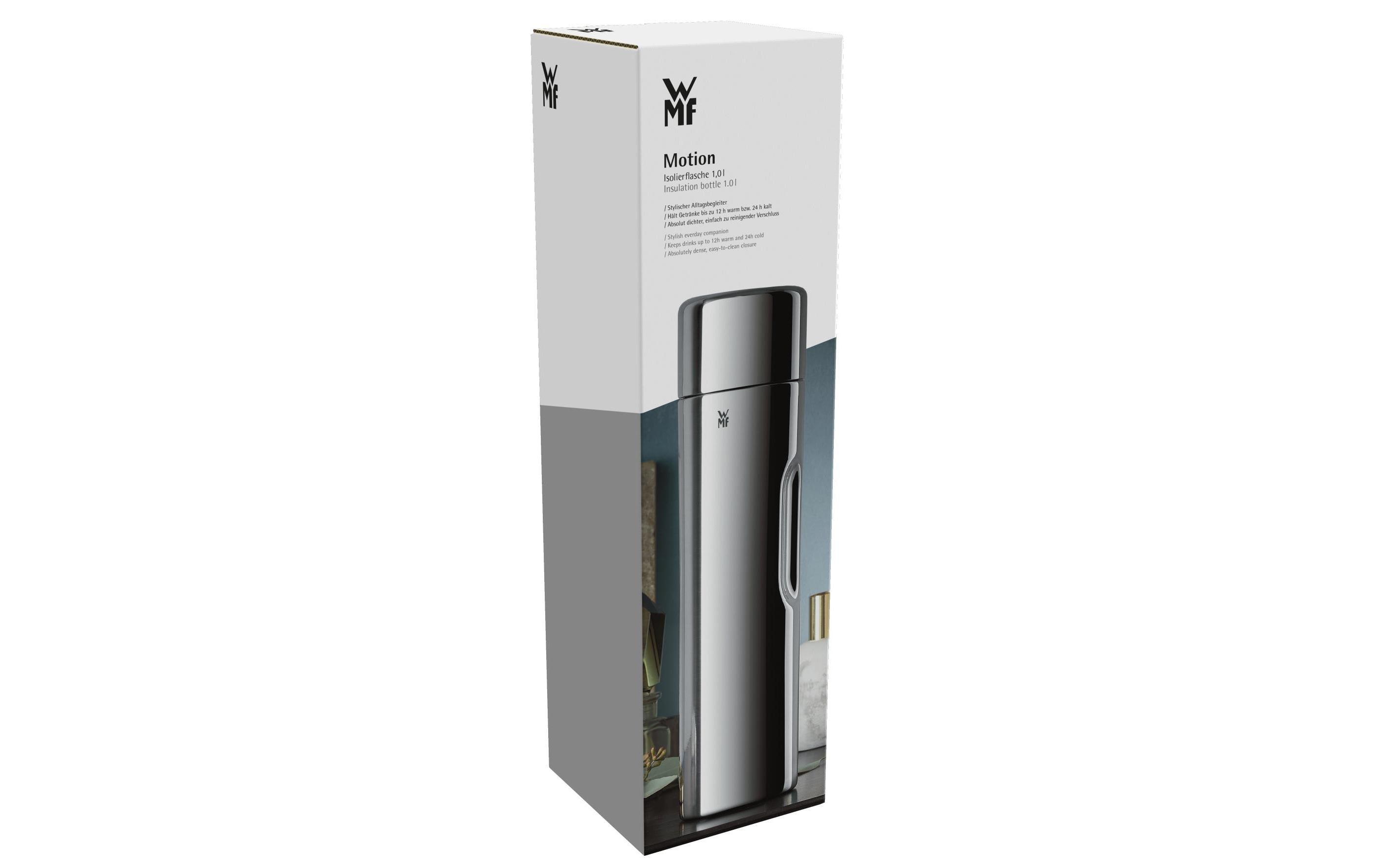 WMF Thermosflasche Motion 1000 ml, Silber