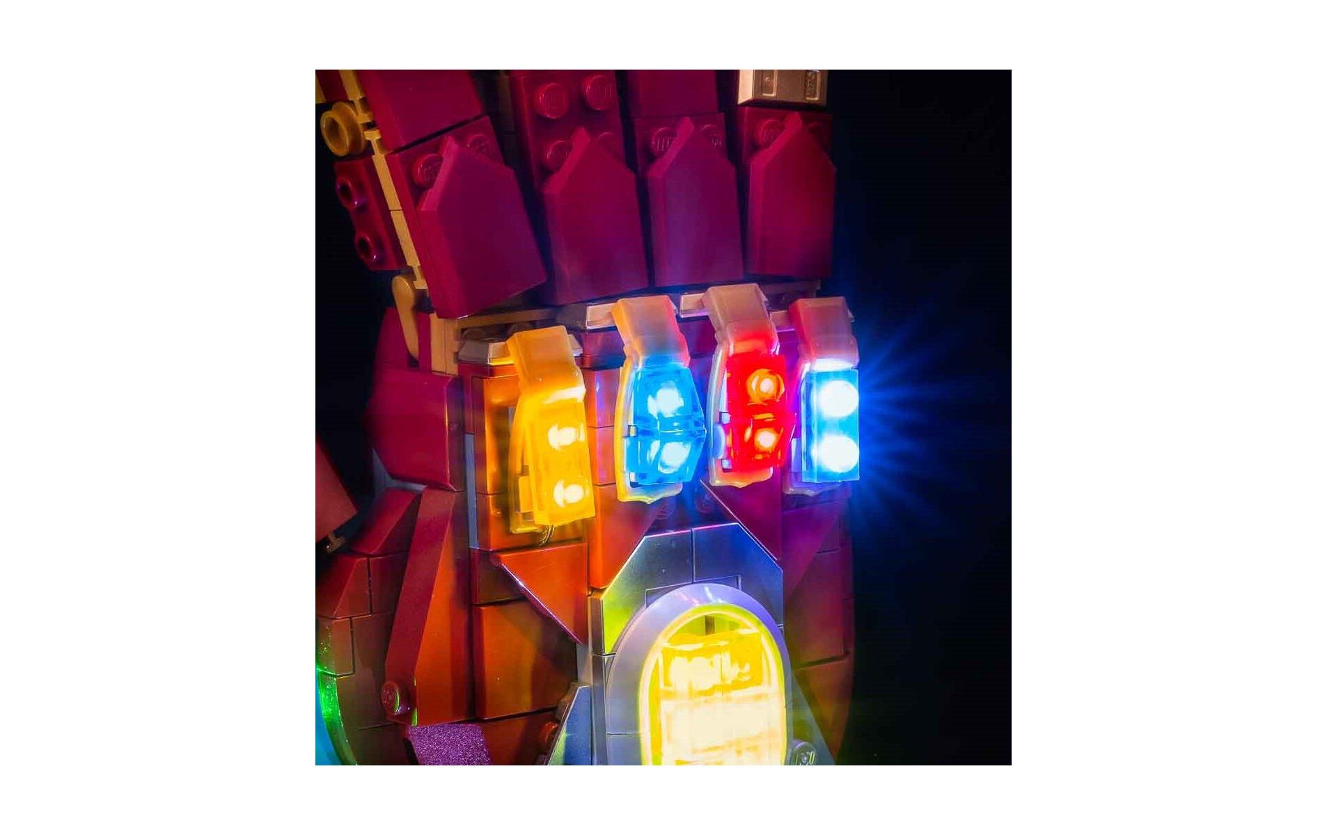 Light My Bricks LED-Licht-Set für LEGO® Iron Mans Nano Handschuh 76223