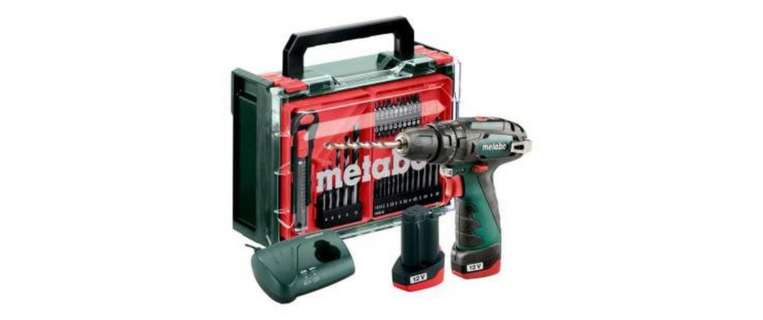 Metabo Akku-Bohrschrauber PowerMaxx SB Basic Set 2 x 2.0 Ah