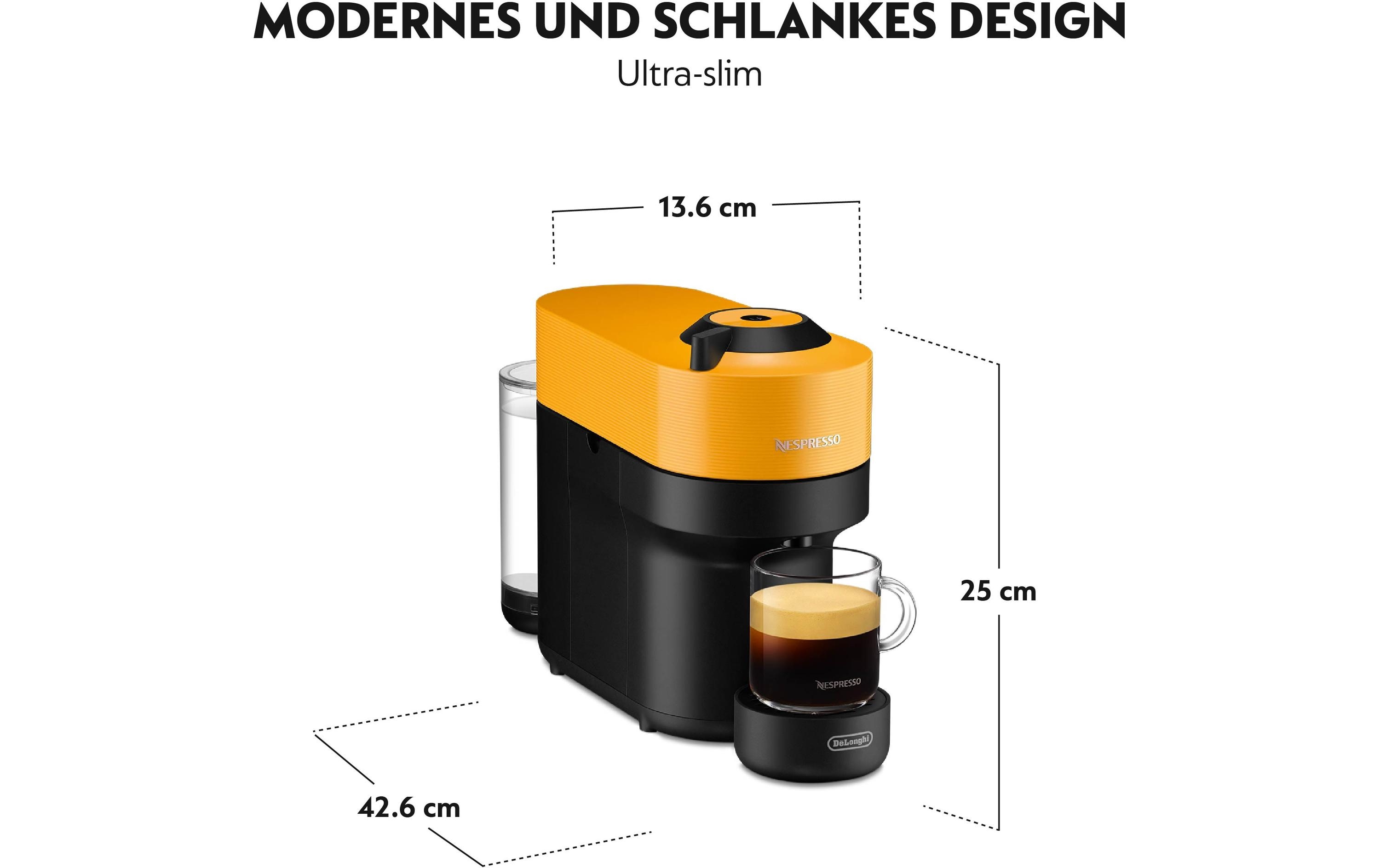 De'Longhi Kaffeemaschine Nespresso Vertuo Pop ENV90.Y Mango Yellow