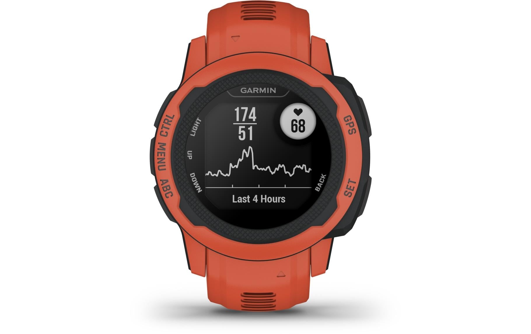 GARMIN Sportuhr Instinct 2S Rot/Schwarz