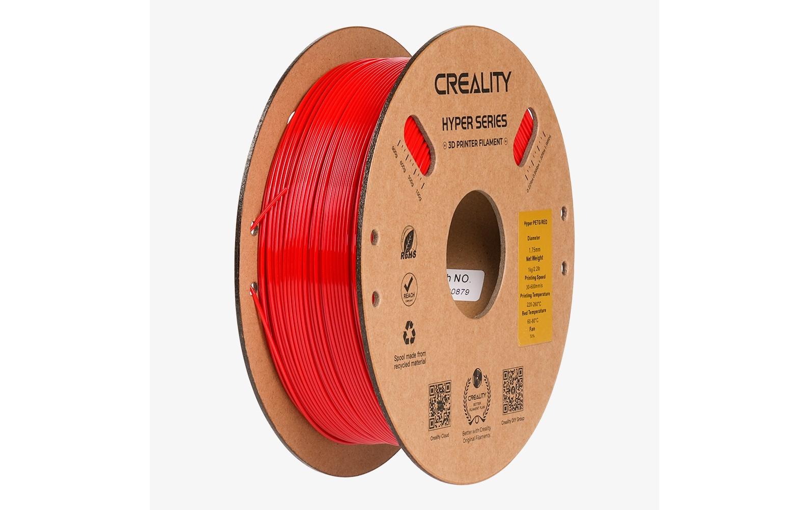 Creality Filament PETG Hyper Rot, 1.75 mm, 1 kg