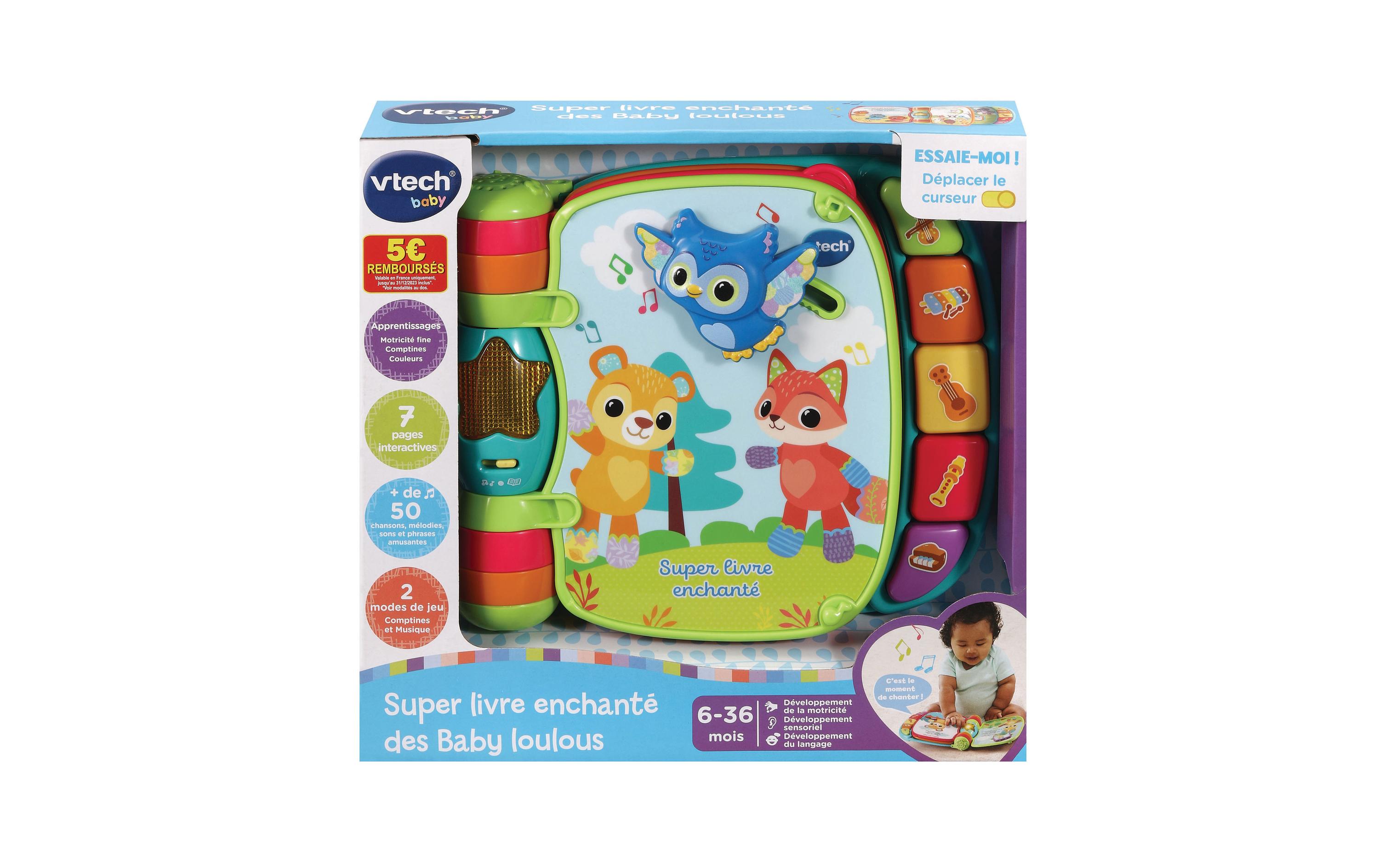 Vtech Musikspielzeug Livre enchanté des Baby loulous bleu -FR-