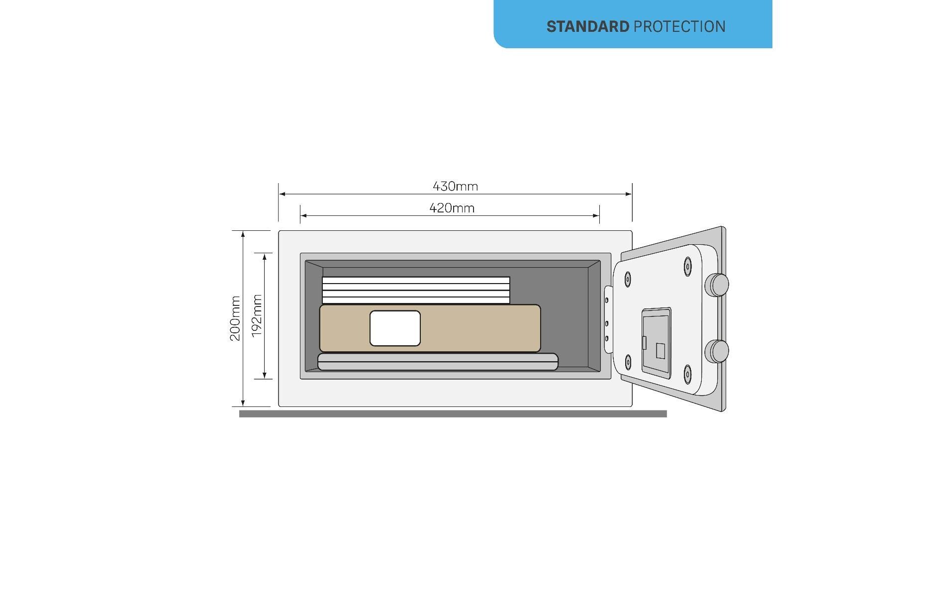 Yale Möbeltresor Value Safe, 24 l