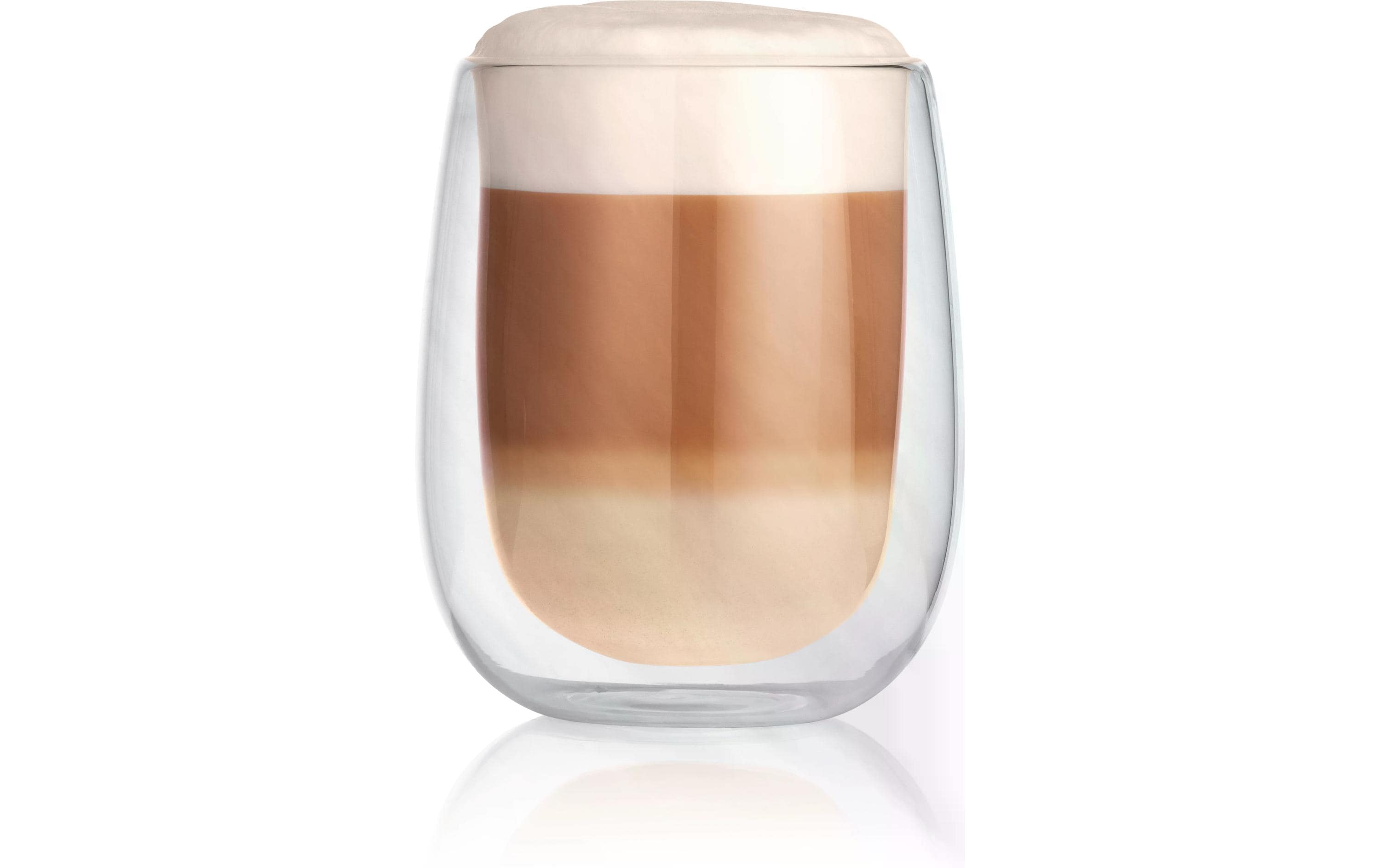 GOURMETmaxx Latte Macchiato Becher 350 ml, 1 Stück, Transparent