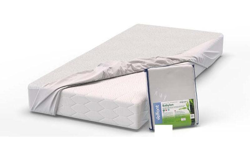 Velfont Fixmolton Velgreen Frotté 90 x 200 cm, Weiss