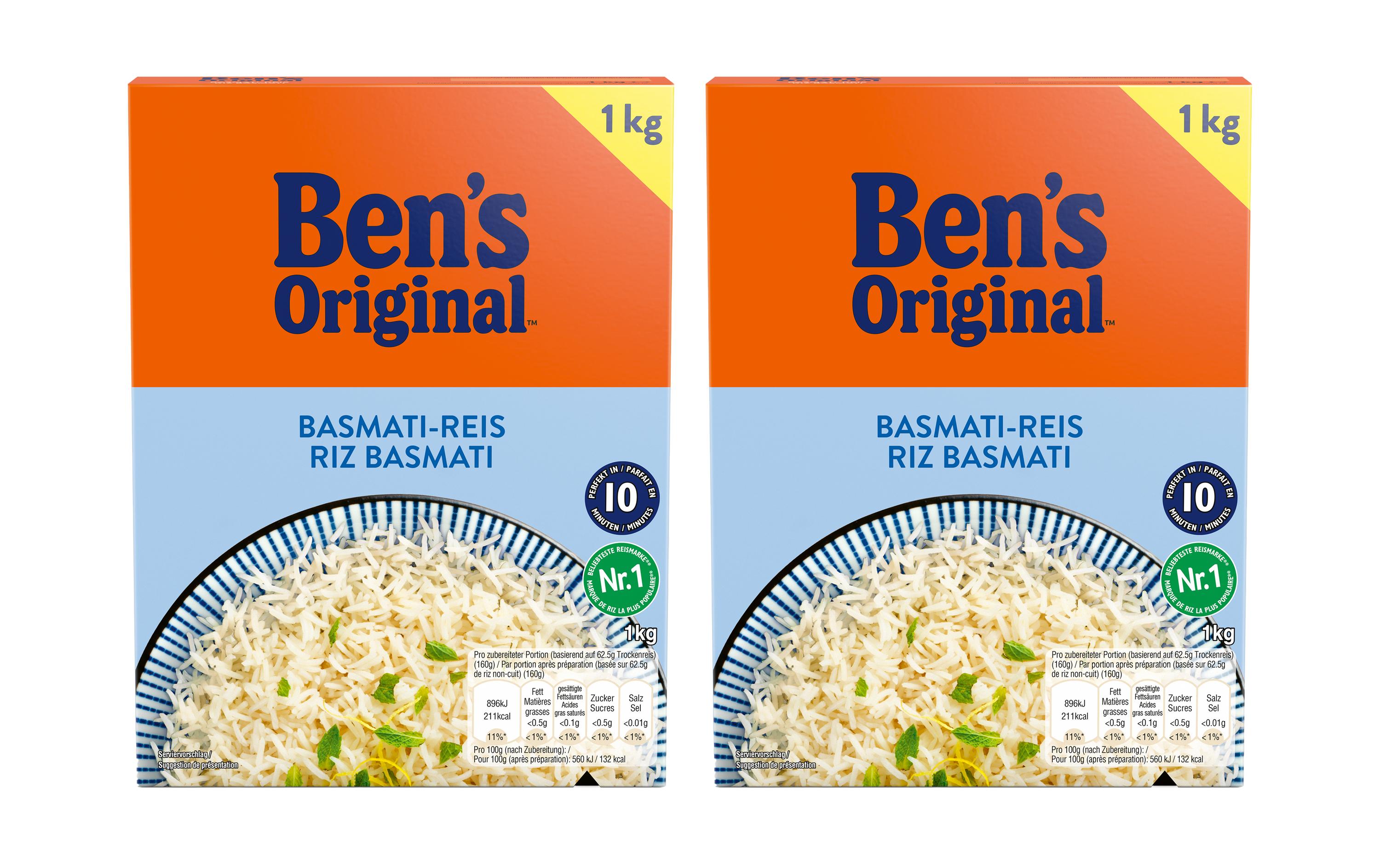 Ben's Original Reis Basmati 2 x 1 kg