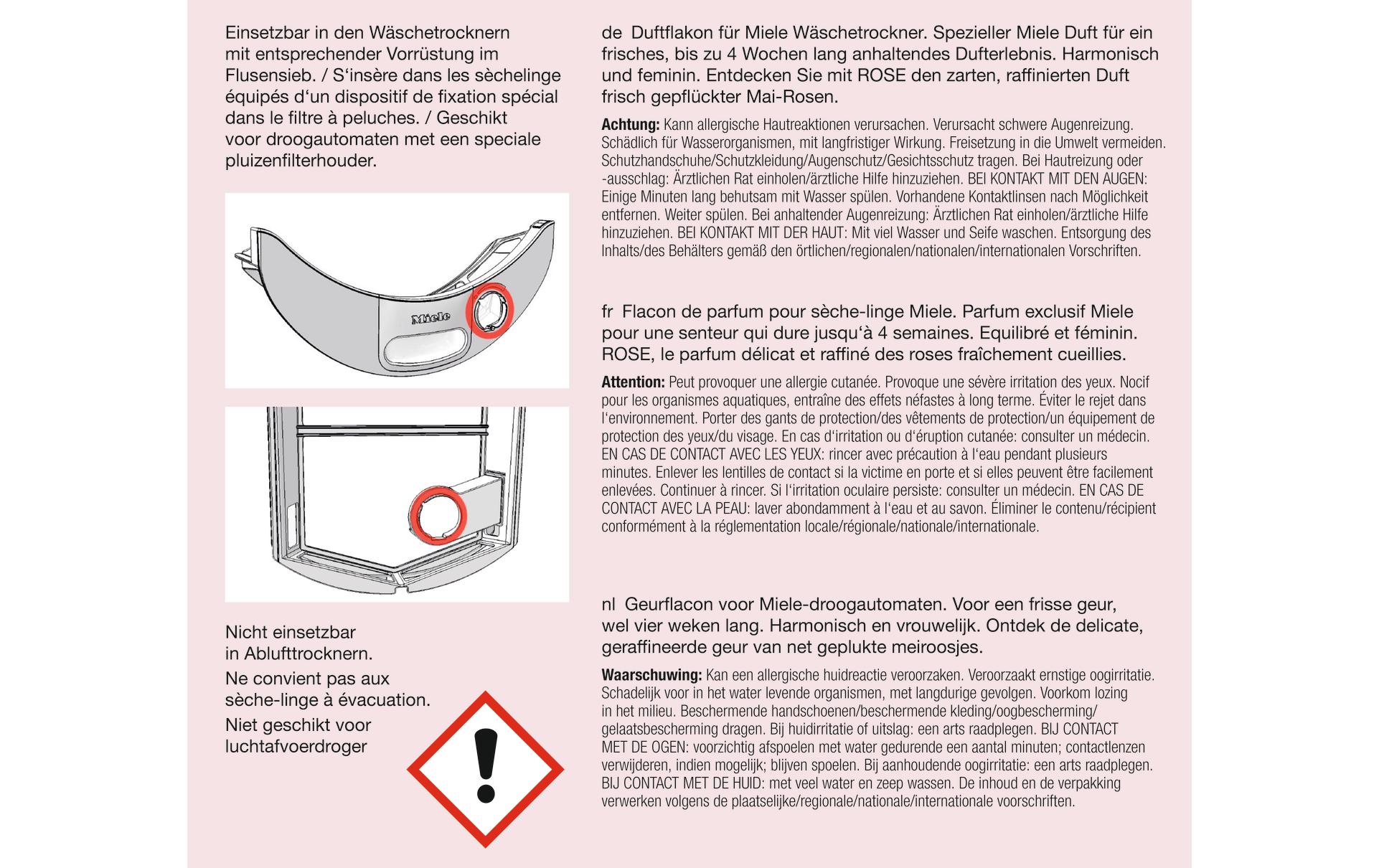 Miele Duftflacon Rose 12.5 ml