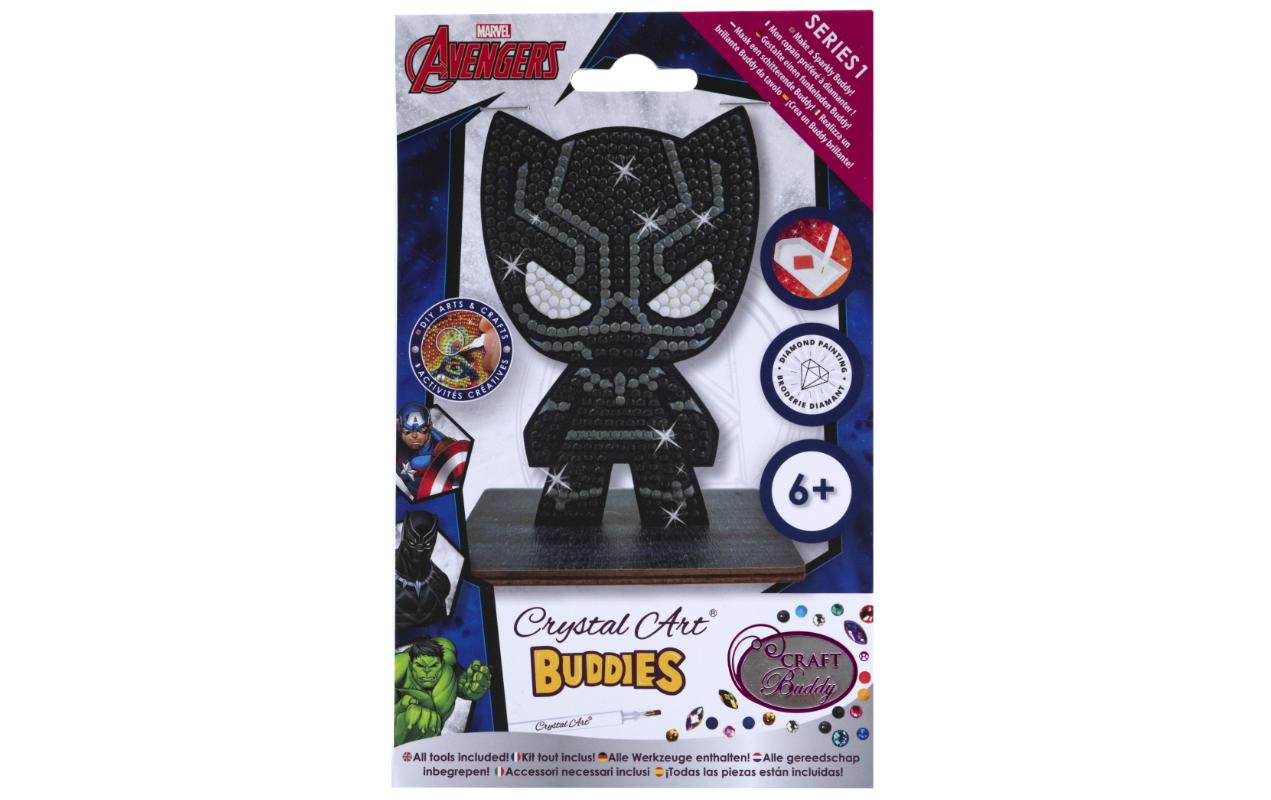 CRAFT Buddy Bastelset Crystal Art Buddies Black Panther Figur