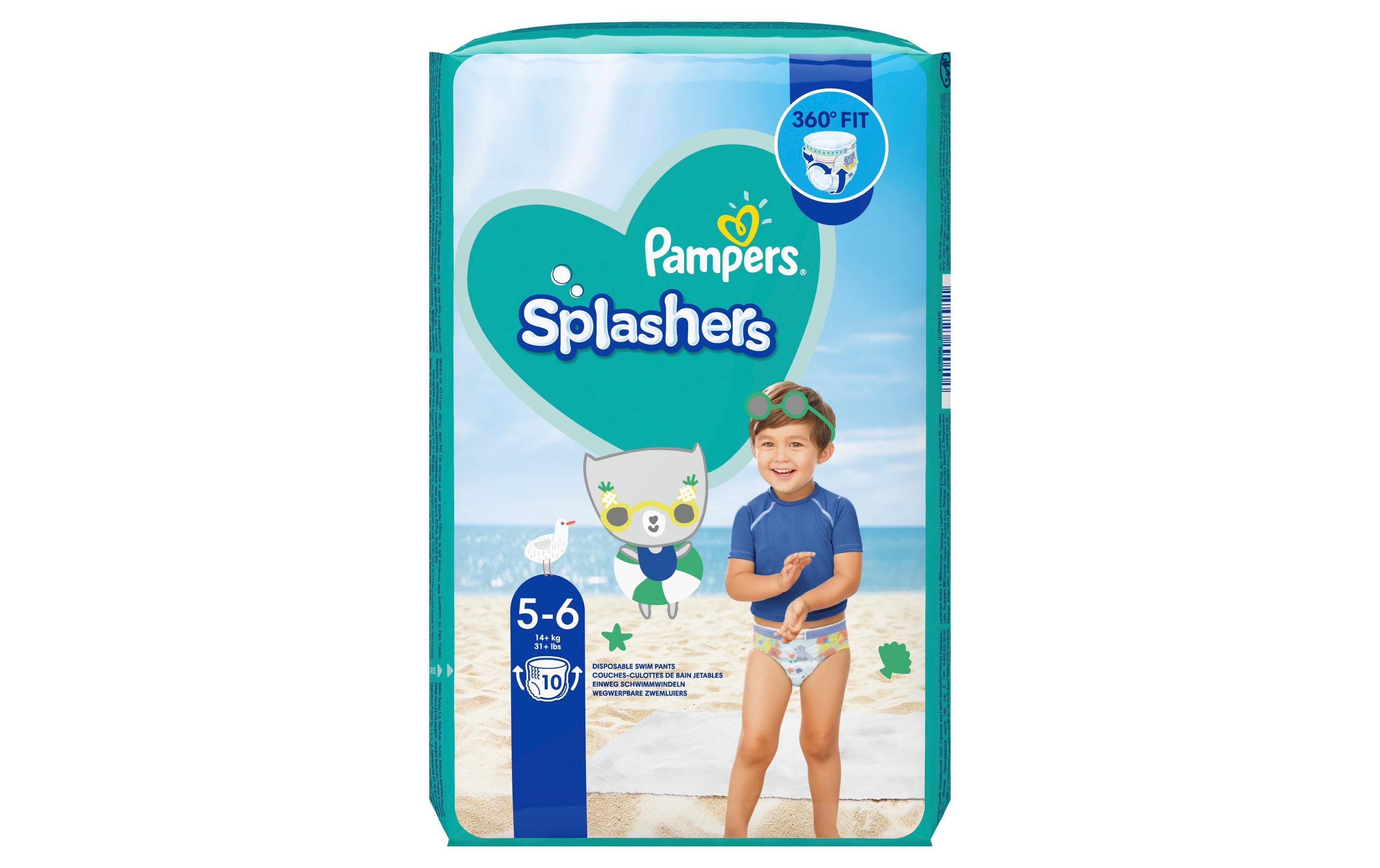 Pampers Windeln Splashers Tragepack Grösse 5-6