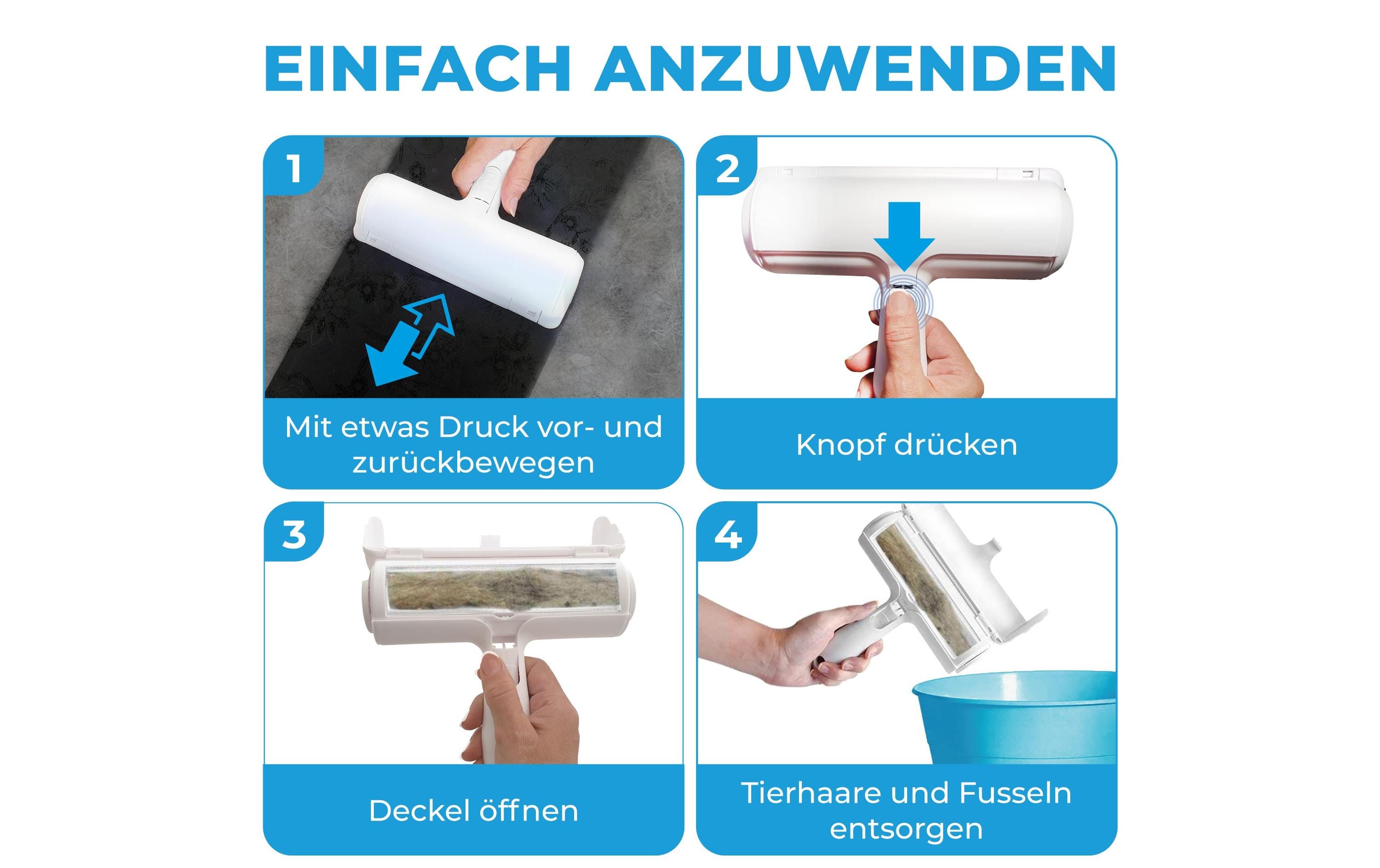 Quick Aid Fusselrolle und Tierhaarentferner