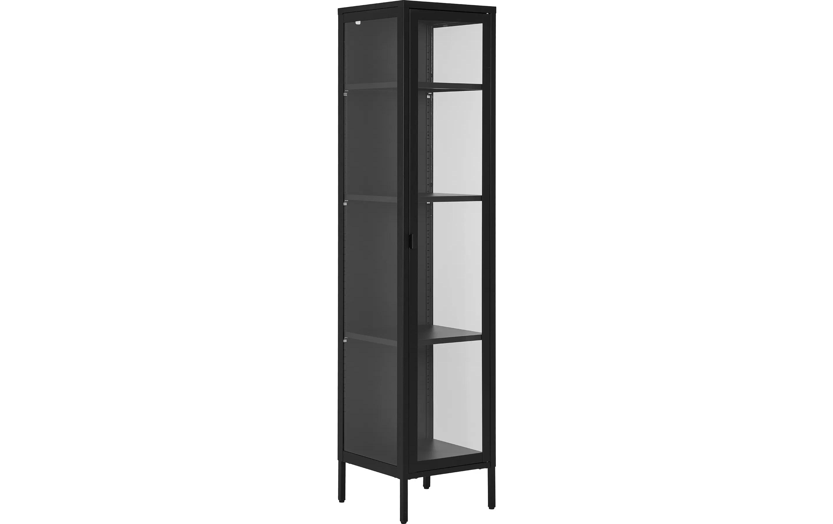 House Nordic Vitrine Brisbane 180 x 40 cm, Schwarz