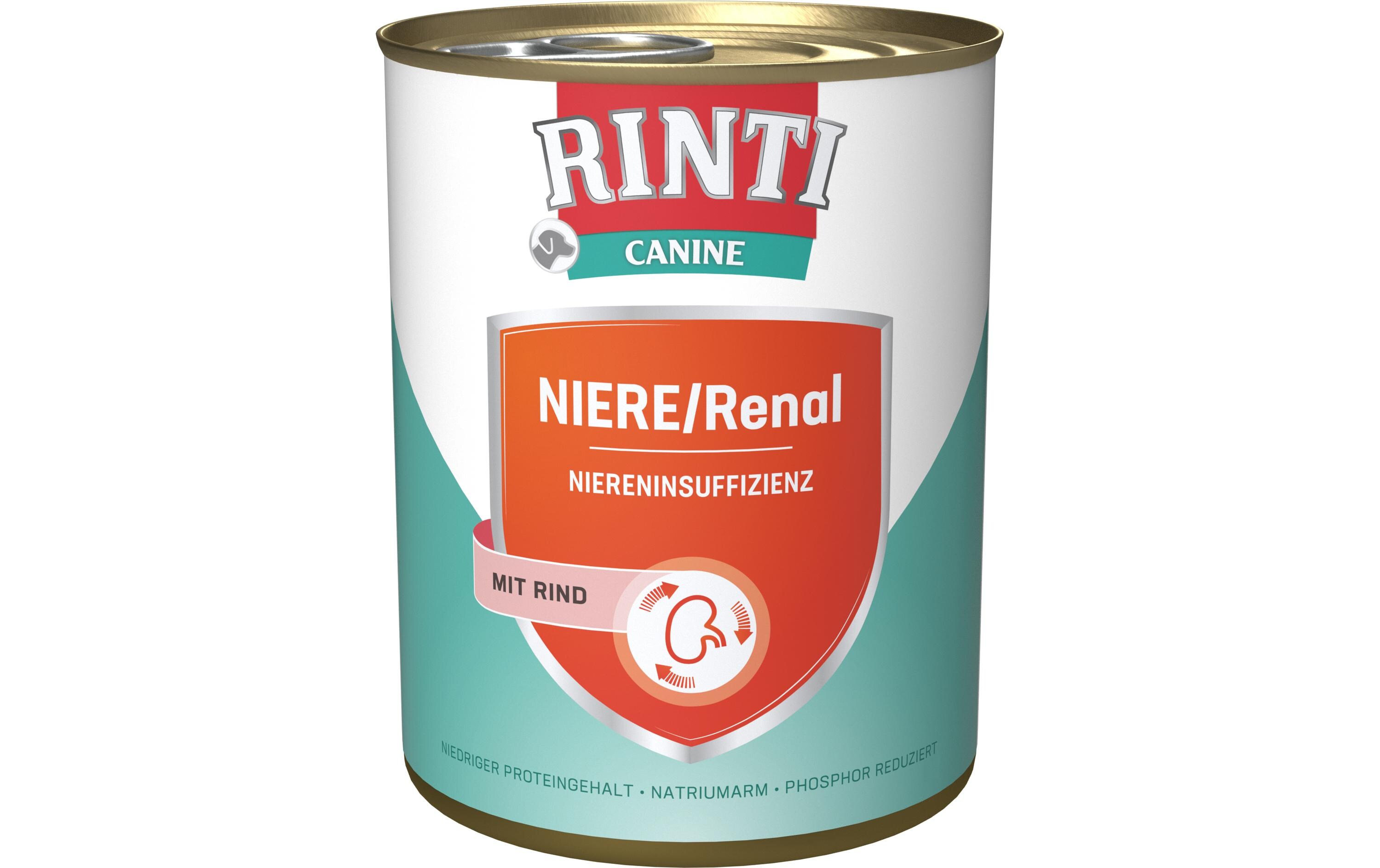 Rinti Canine Nassfutter Niere / Renal Rind, 800 g