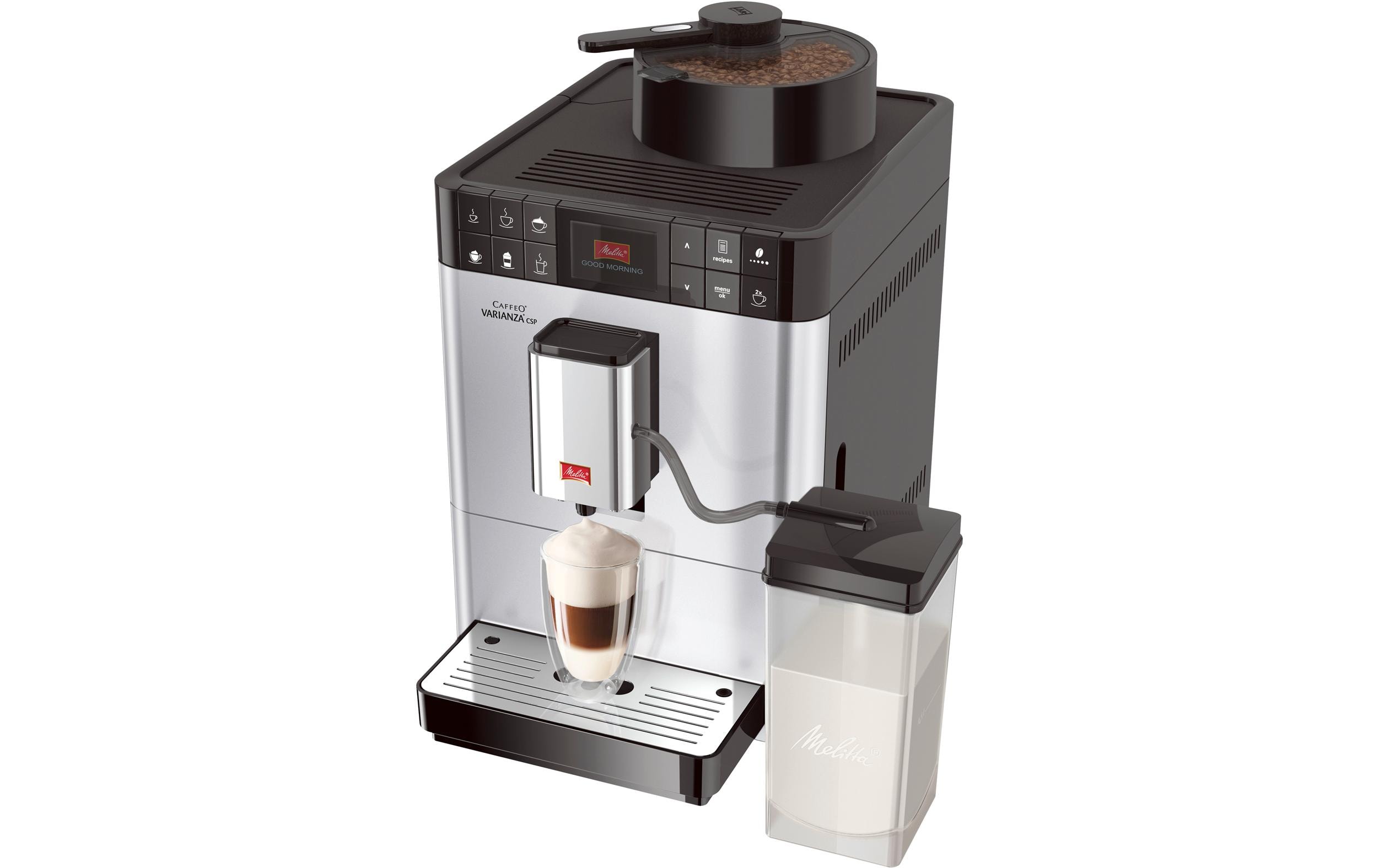 Melitta Kaffeevollautomat Varianza Edelstahl, Schwarz