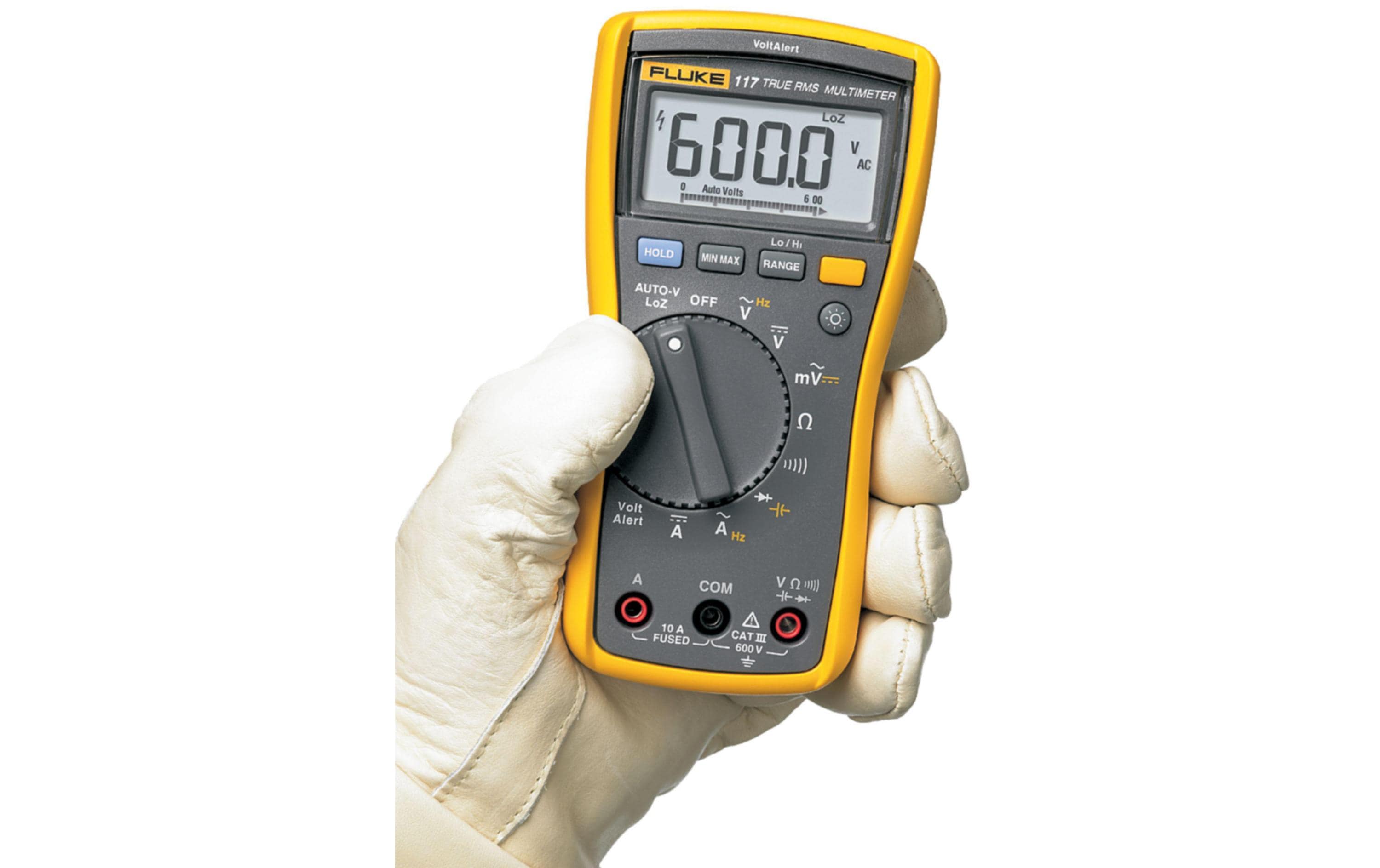 Fluke Multimeter 117 Digital, True RMS, 600 V / 10 A