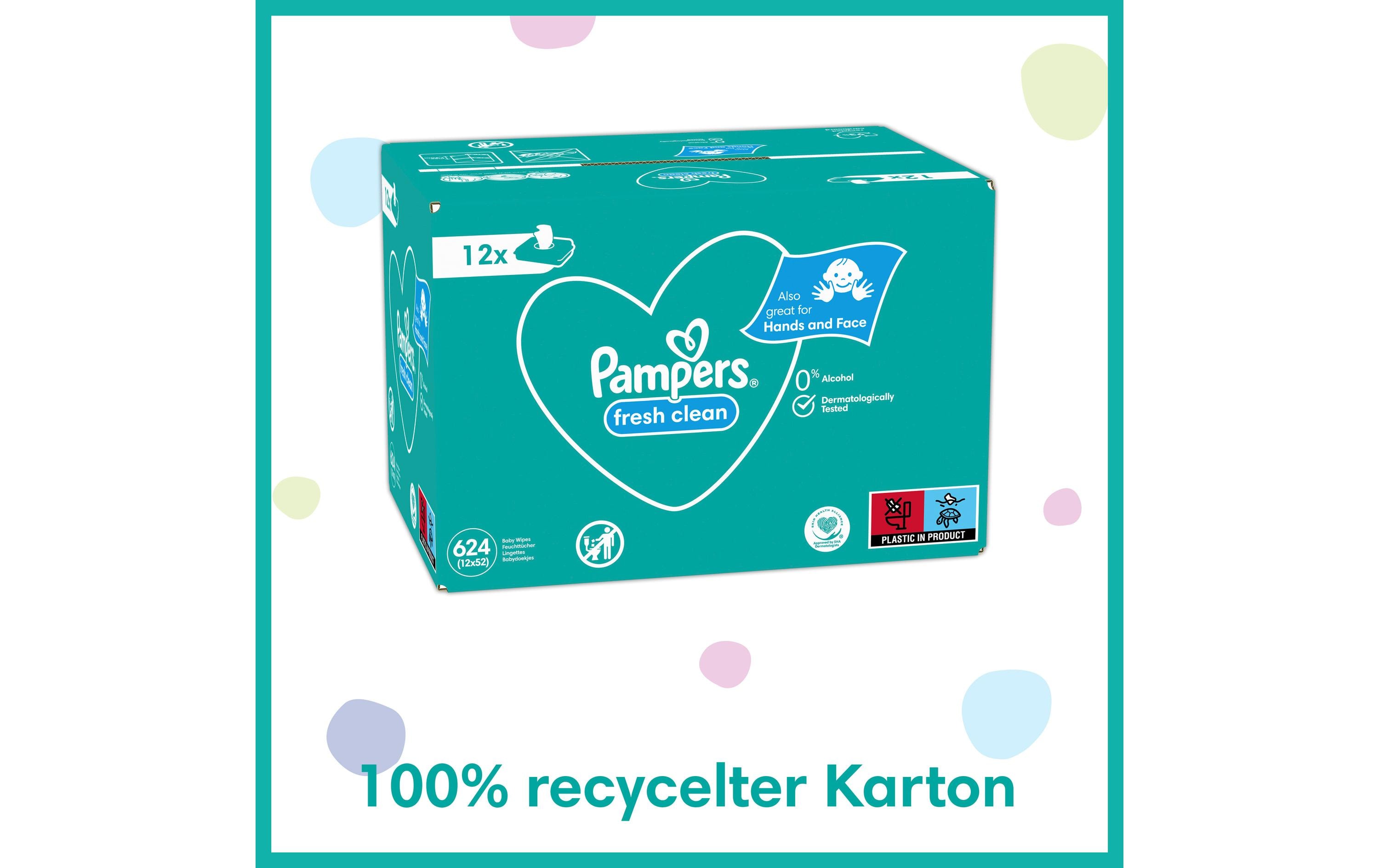 Pampers Feuchttücher Fresh Clean Aloe 15 x 80 Stk.