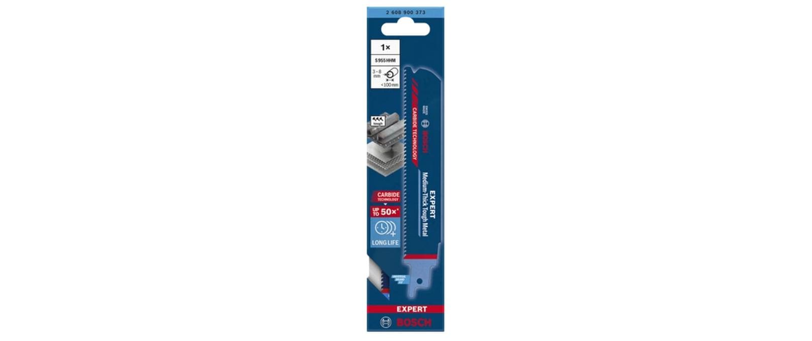 Bosch Professional Säbelsägeblatt EXPERT Medium-Thick Tough Metal S 955 HHM,