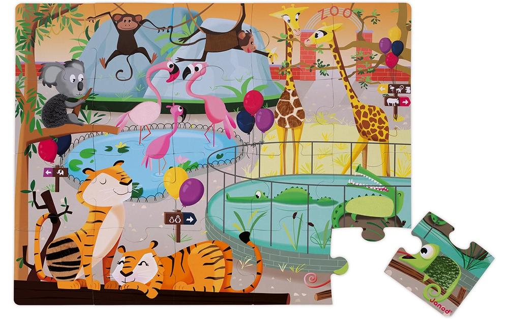 Janod Puzzle Ein Tag im Zoo