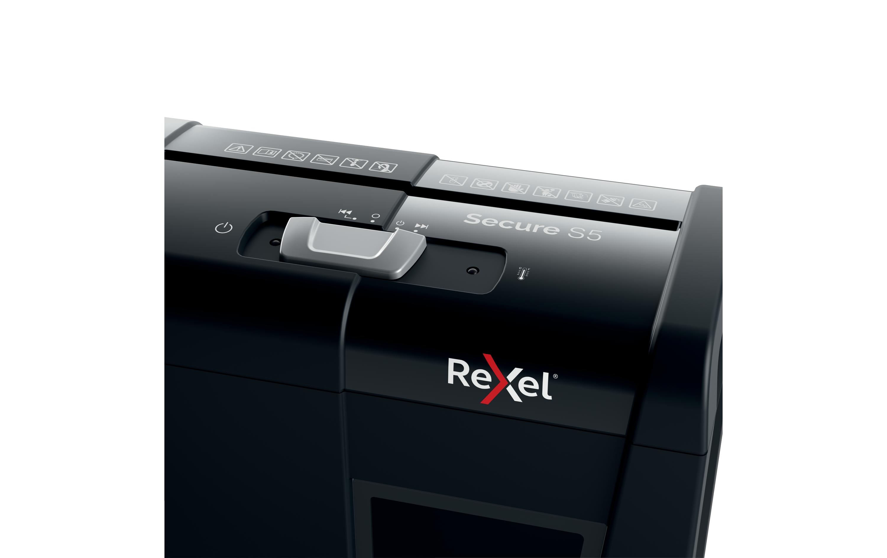 Rexel Aktenvernichter Secure S5 P-2, 5 Seiten