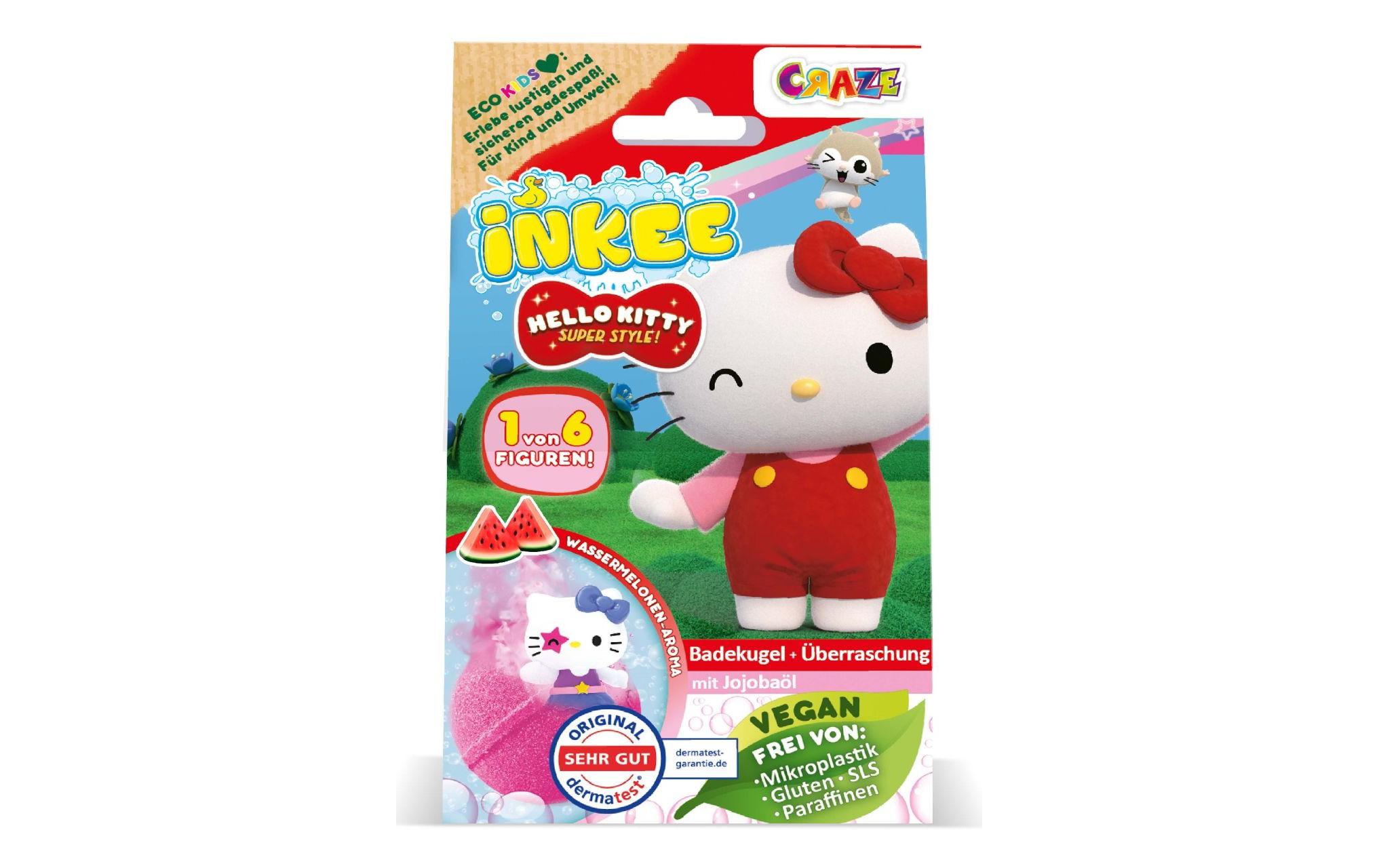 Craze Inkee Überraschungsbadekugel Hello Kitty 1 Stück, assortiert