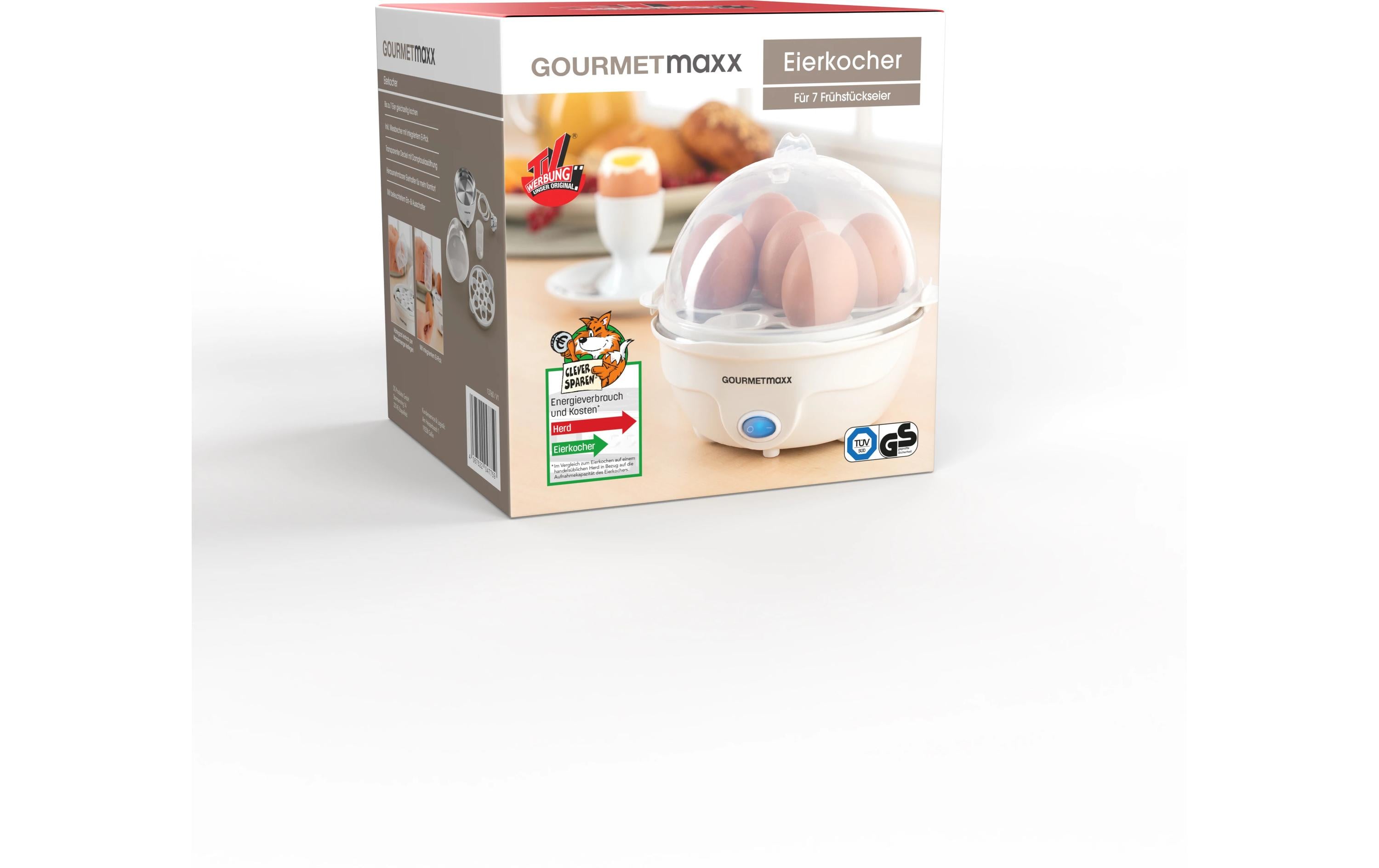 GOURMETmaxx Eierkocher 7 Eier, Weiss