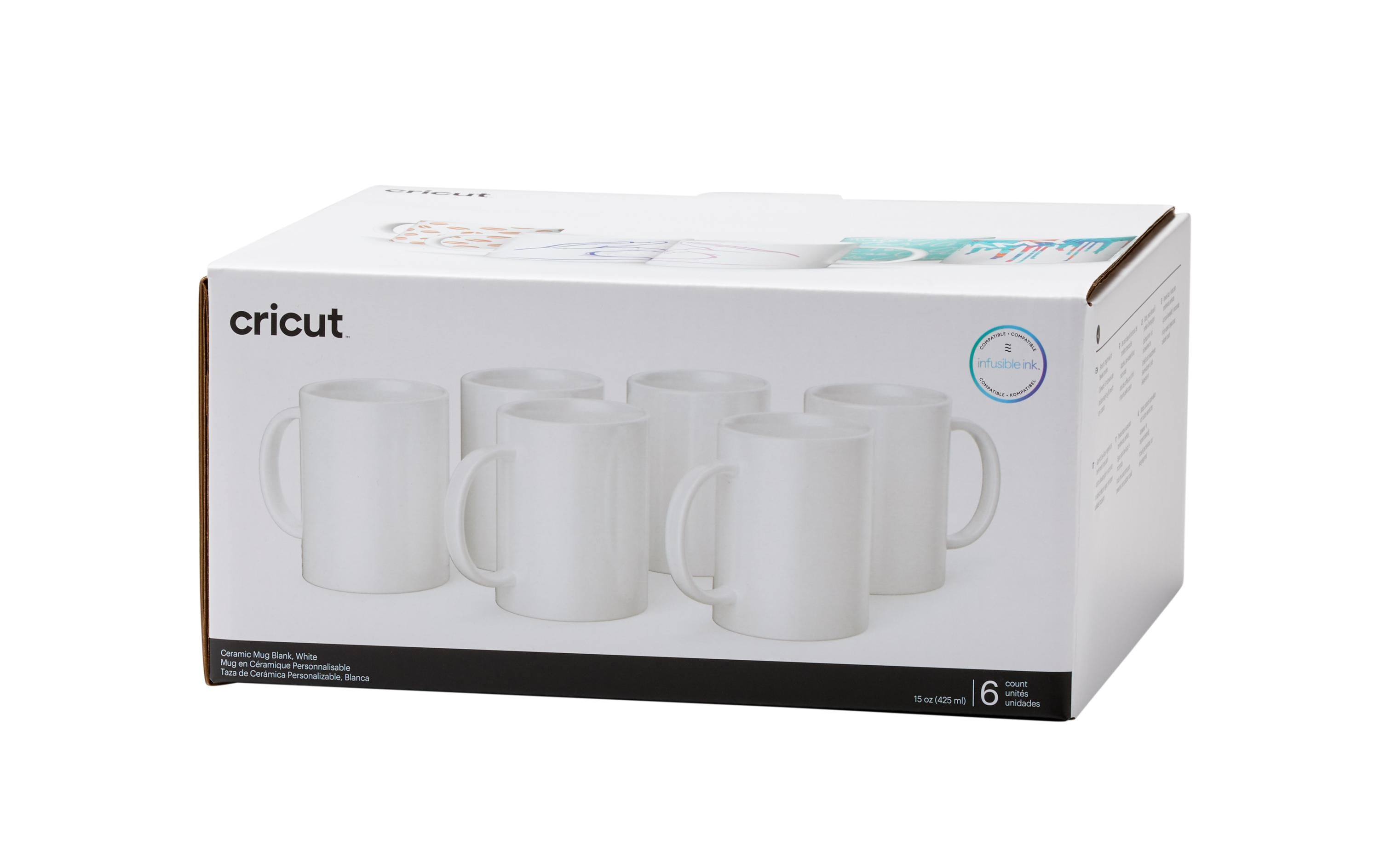 Cricut Tasse Infusible Ink / Mug Press 440 ml, 6 Stück