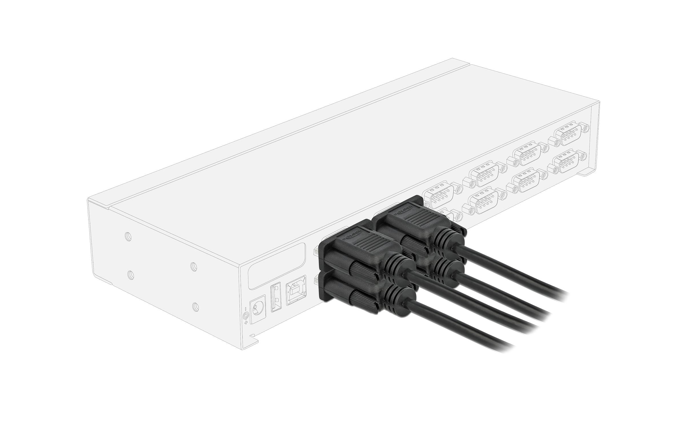 Delock Verlängerungskabel RS-232 DB9, Stecker zu Buchse 2 m