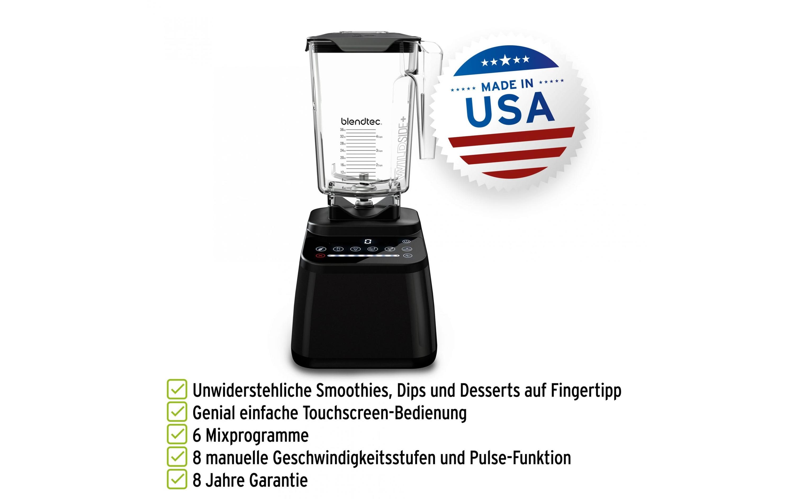 Blendtec Standmixer Designer 650 Dunkelrot