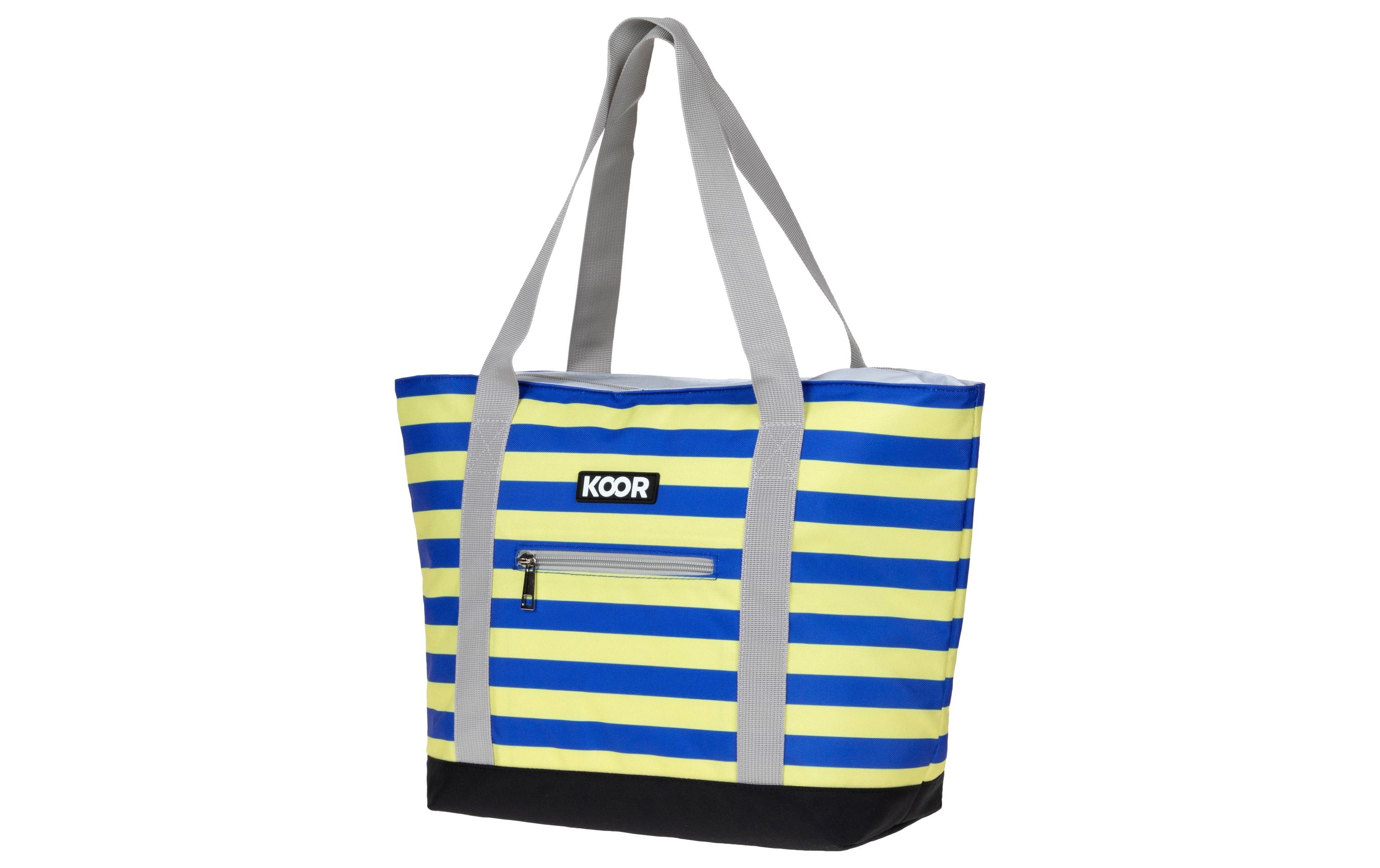 KOOR Kühltasche Shopper Strisce Giallo / Blu