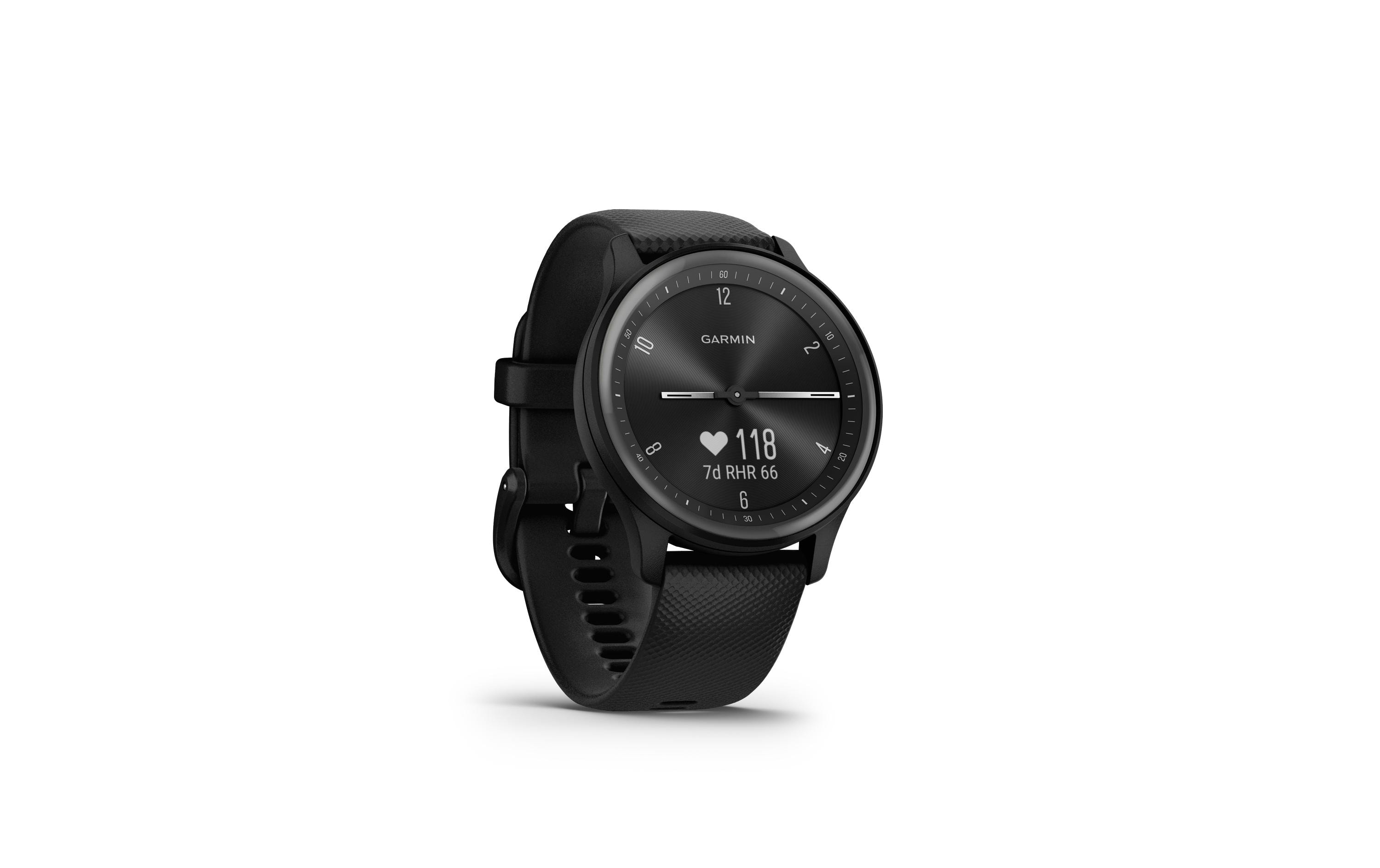 GARMIN Sportuhr Vivomove Sport Schwarz/Grau