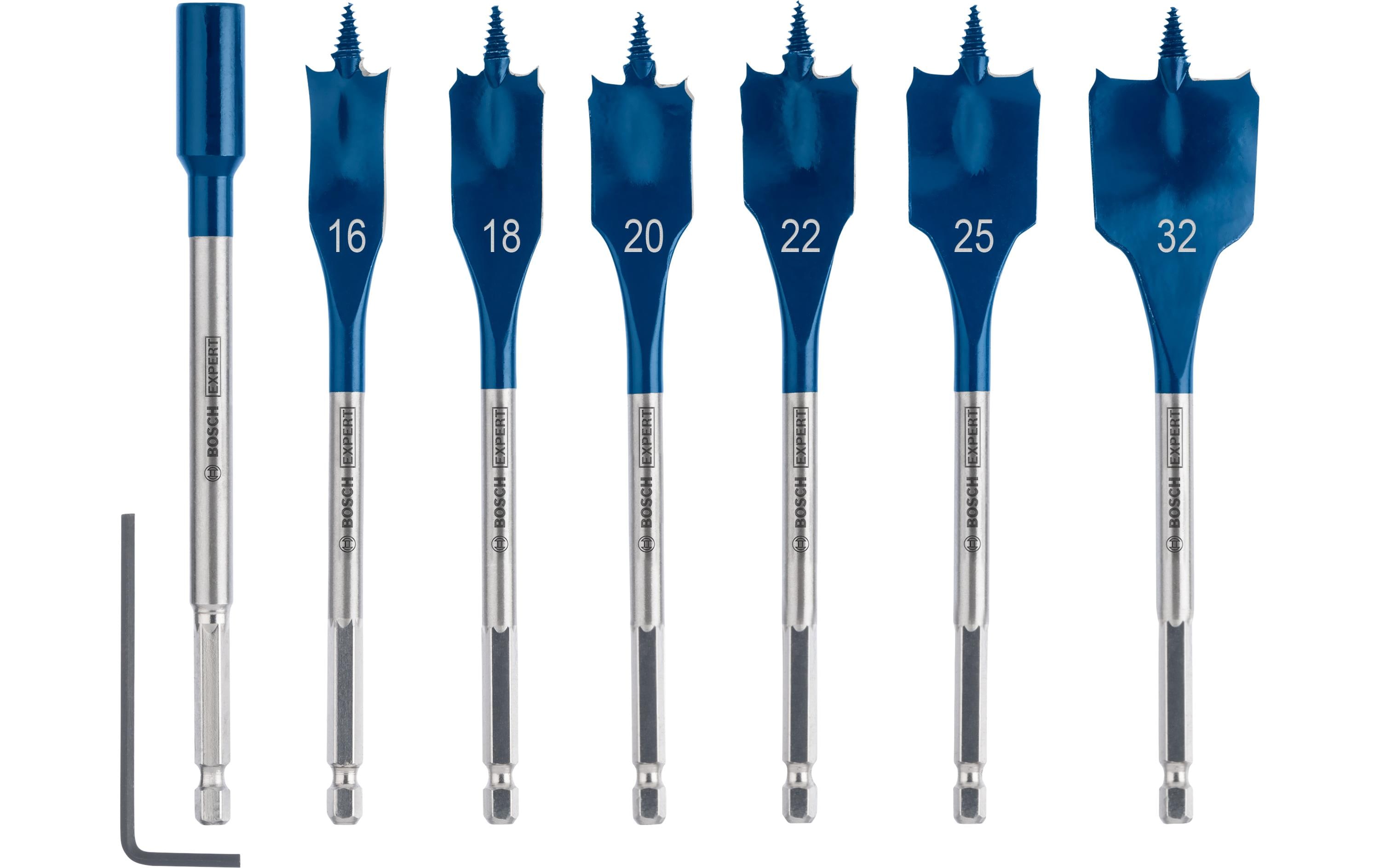 Bosch Professional Flachfräsbohrer-Set Expert Self Cut Speed, 7-teilig