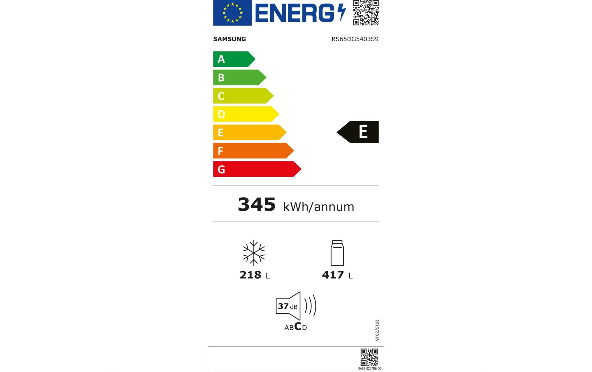 Samsung Foodcenter RS65DG5403S9WS Silber matt