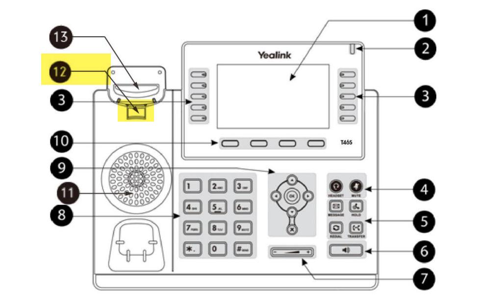 Yealink Hörerhalterung WMC-T4x zu allen T4x Telefone