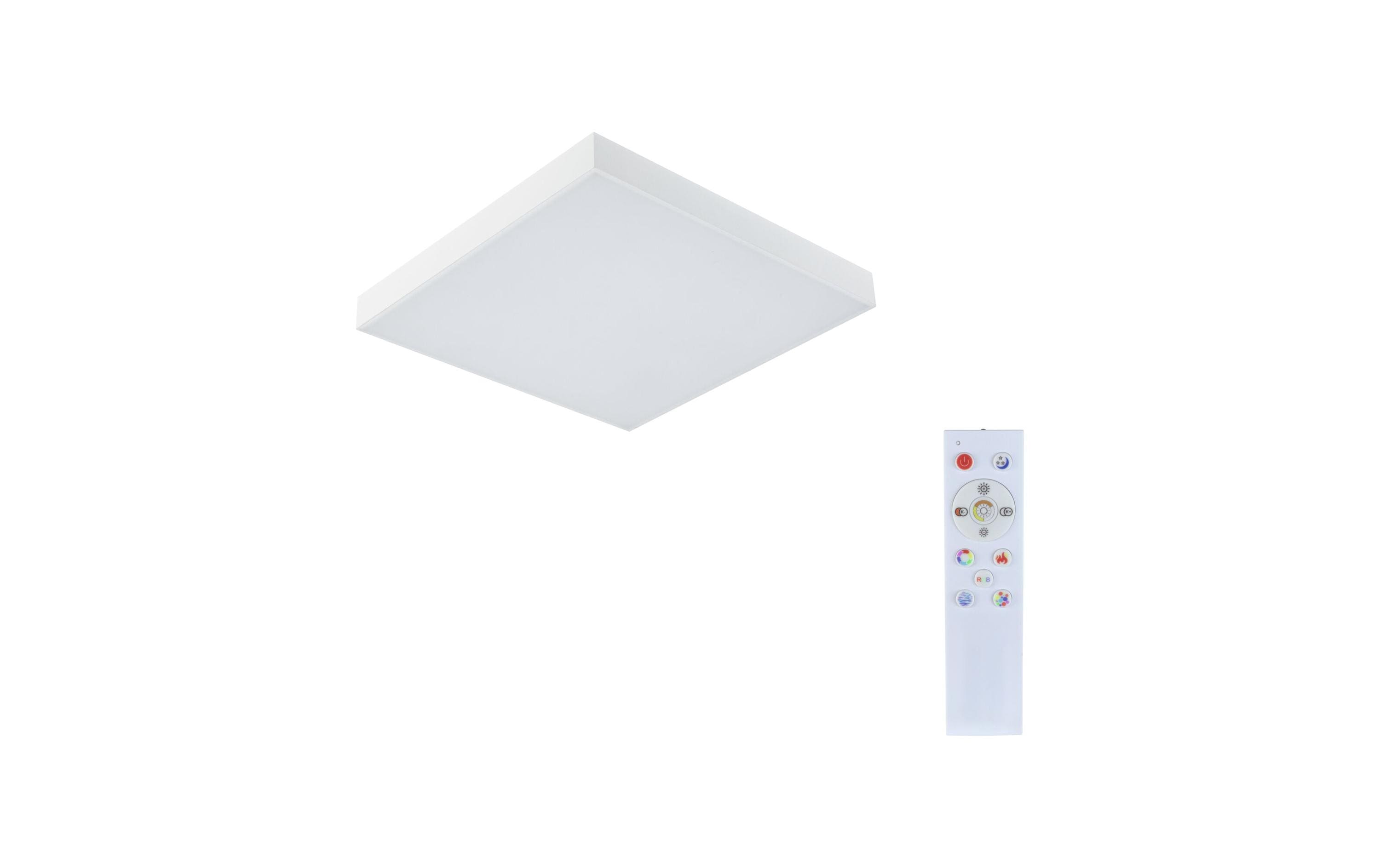 Paulmann Deckenleuchte LED Panel Velora Rainbow, 13.2 W, RGBW, Weiss