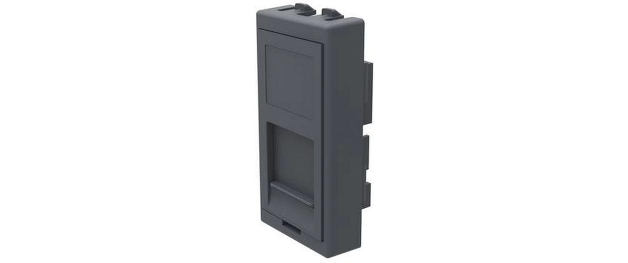 max connect Keystone-Modul 45 x 22.5 mm für 1x RJ-45, Anthrazit