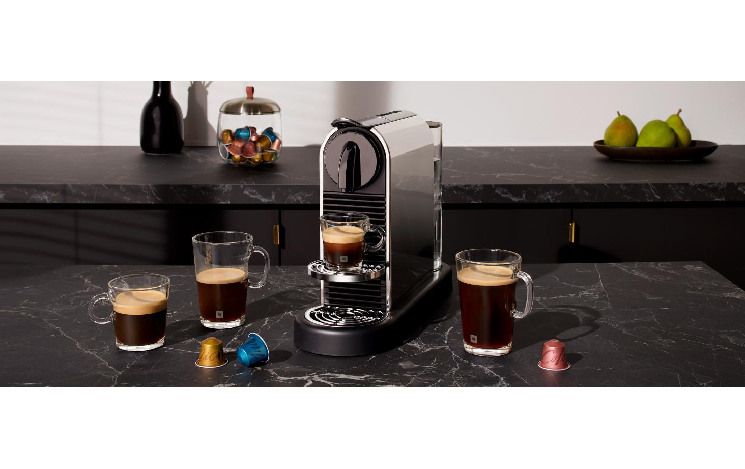 De'Longhi Kaffeemaschine Nespresso CitiZ Platinum EN220.M Silber