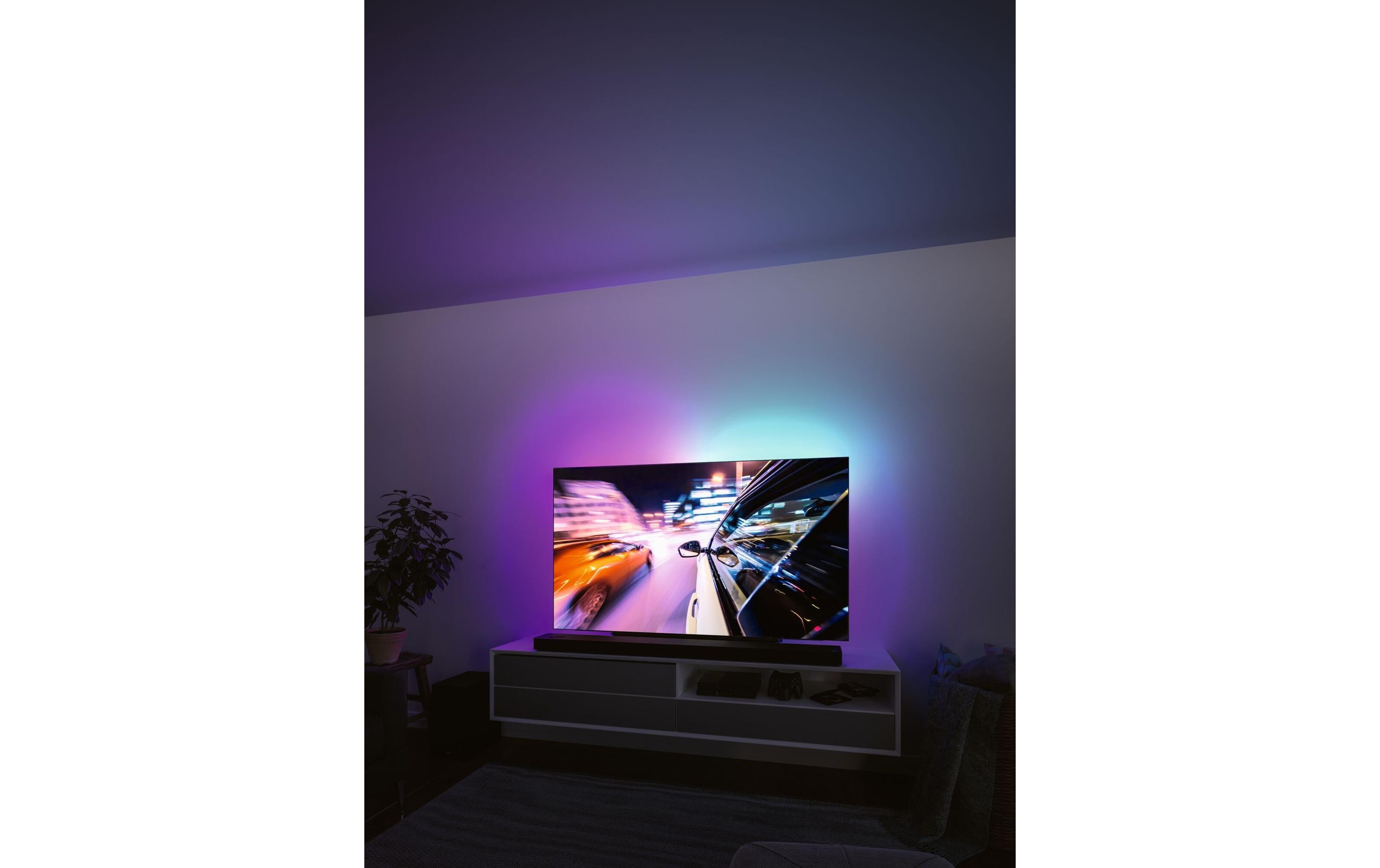 Paulmann EntertainLED USB Strip TV-Beleuchtung RGB+, 55