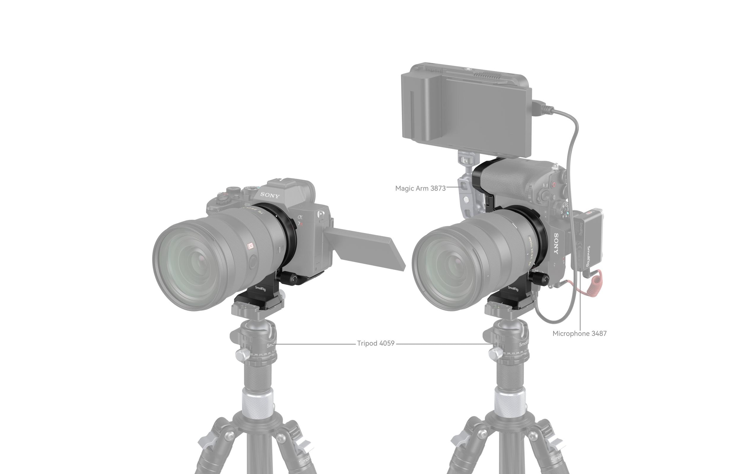 Smallrig Montageplatte Drehbares Horizontal-Vertikal Kit