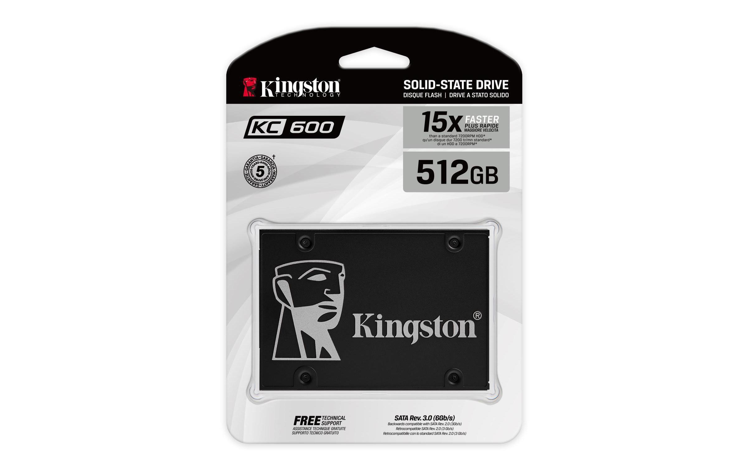 Kingston SSD KC600 2.5 SATA 512 GB