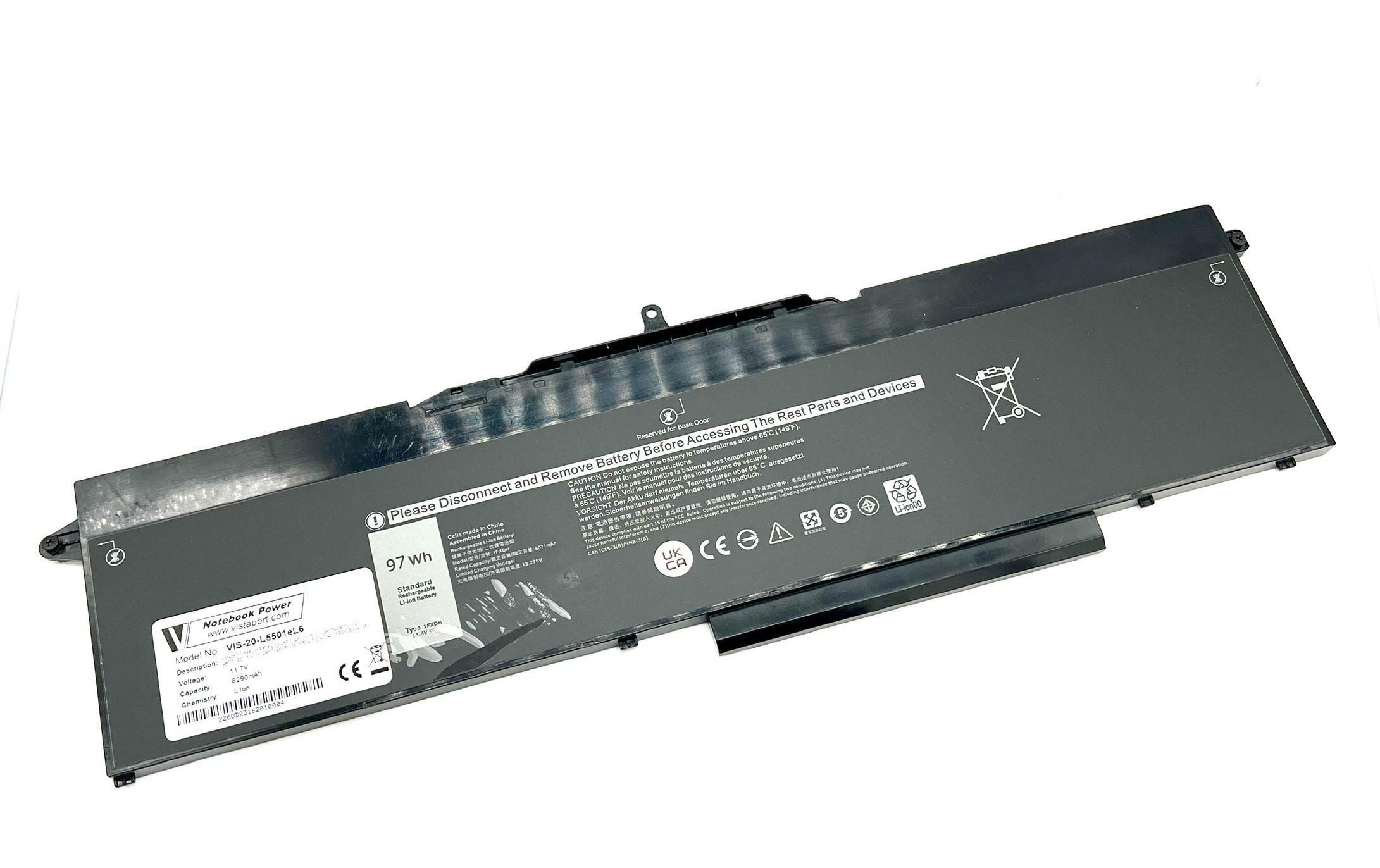 Vistaport Akku für Dell Latitude 15 55xx, Precision 35xx