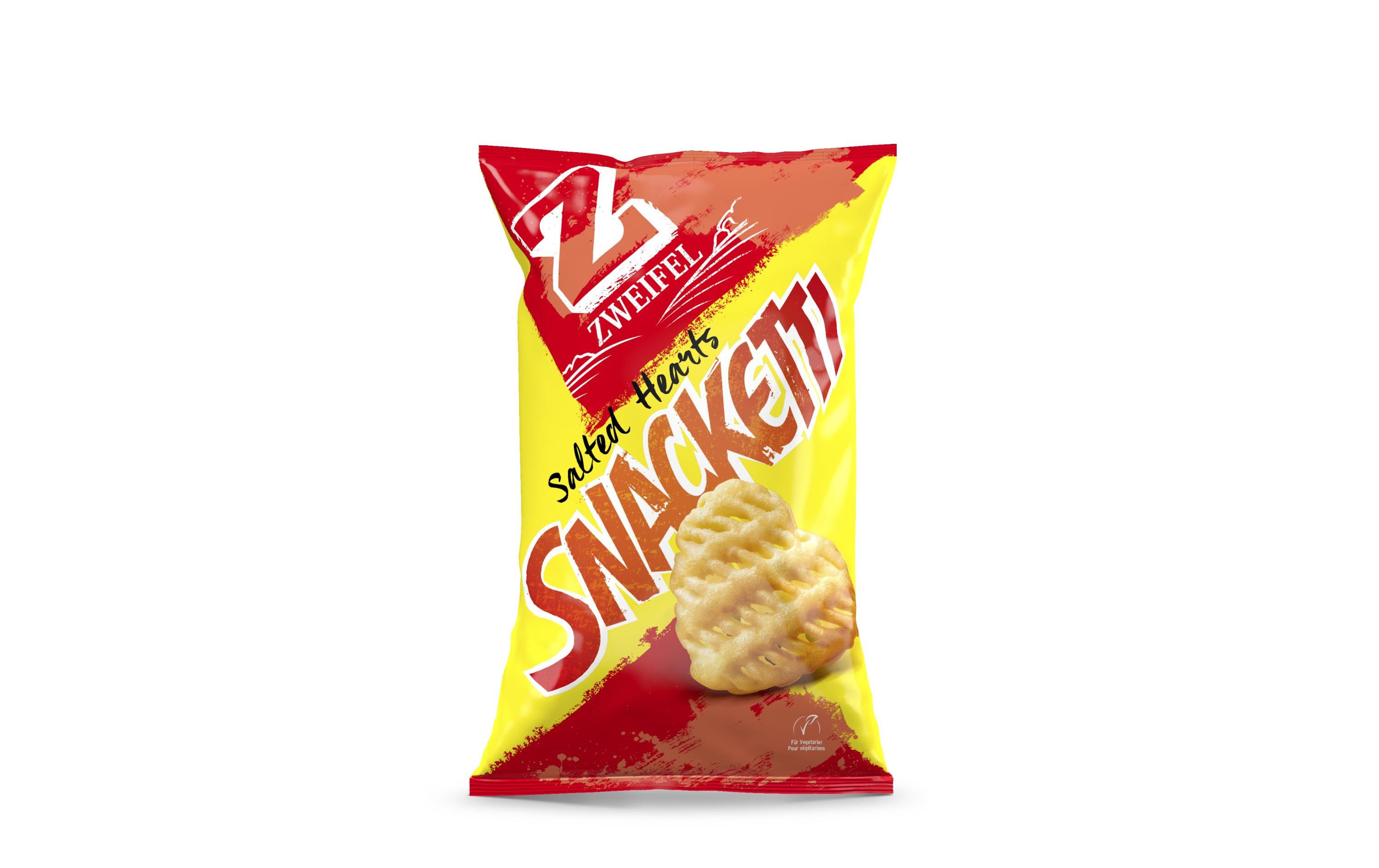 Zweifel Chips Snacketti Hearts lovely salted 75 g