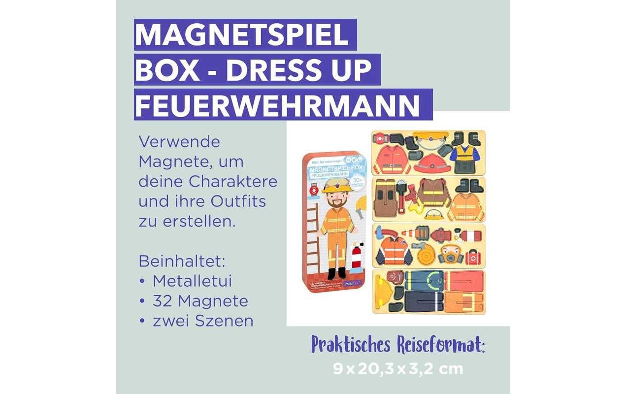 mierEdu Kinderspiel Reise-Magnetspielbox – Feuerwehrmann