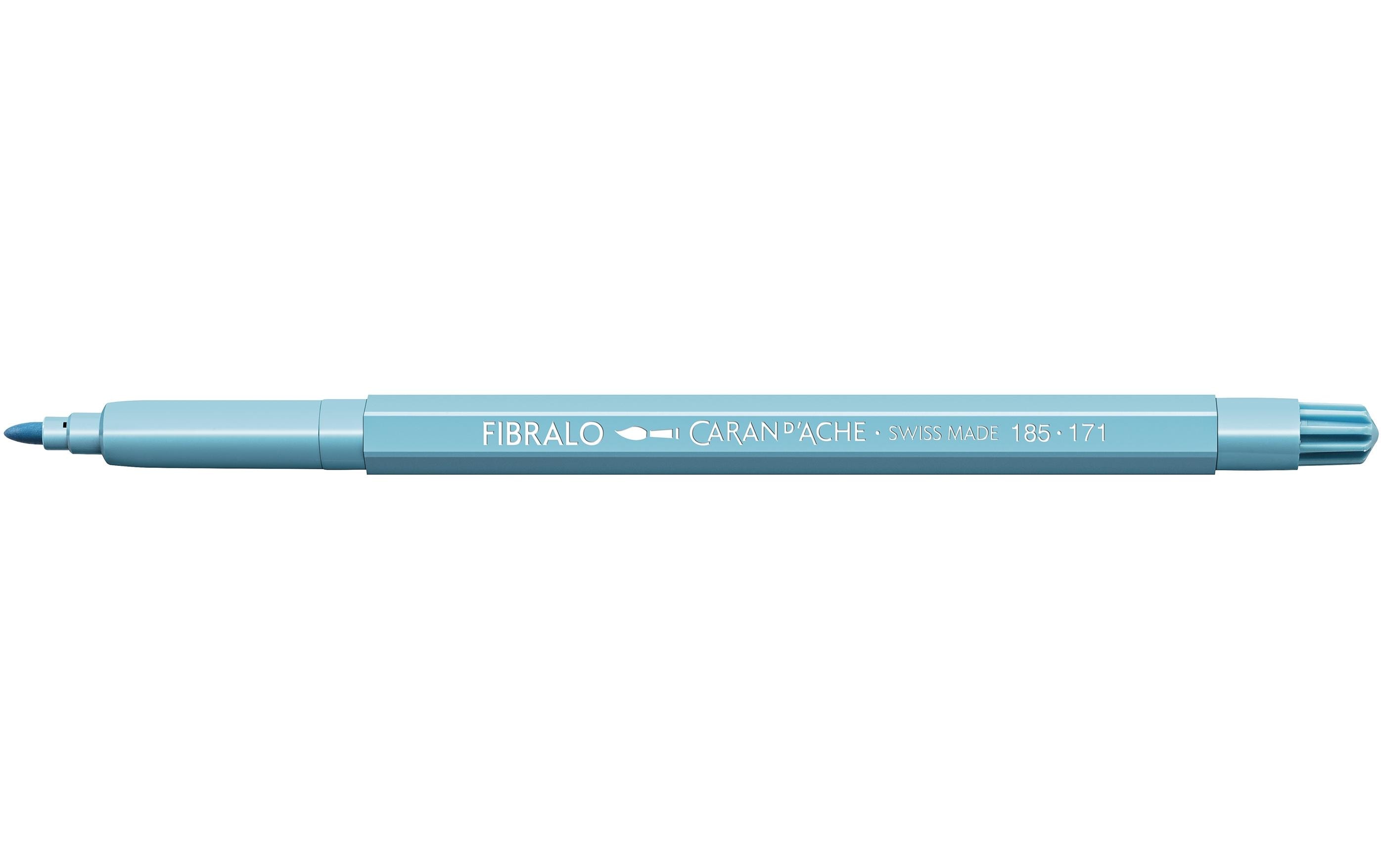 Caran d'Ache Filzstift Fibralo 1 Stück, Türkisblau