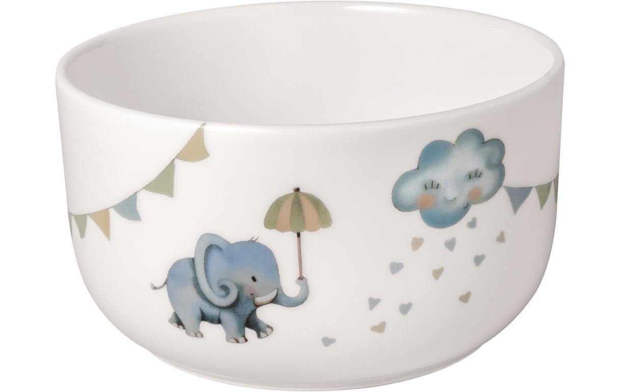 Villeroy & Boch Kinderschale Walk Elephant 440 ml, 6 Stück, Hellblau