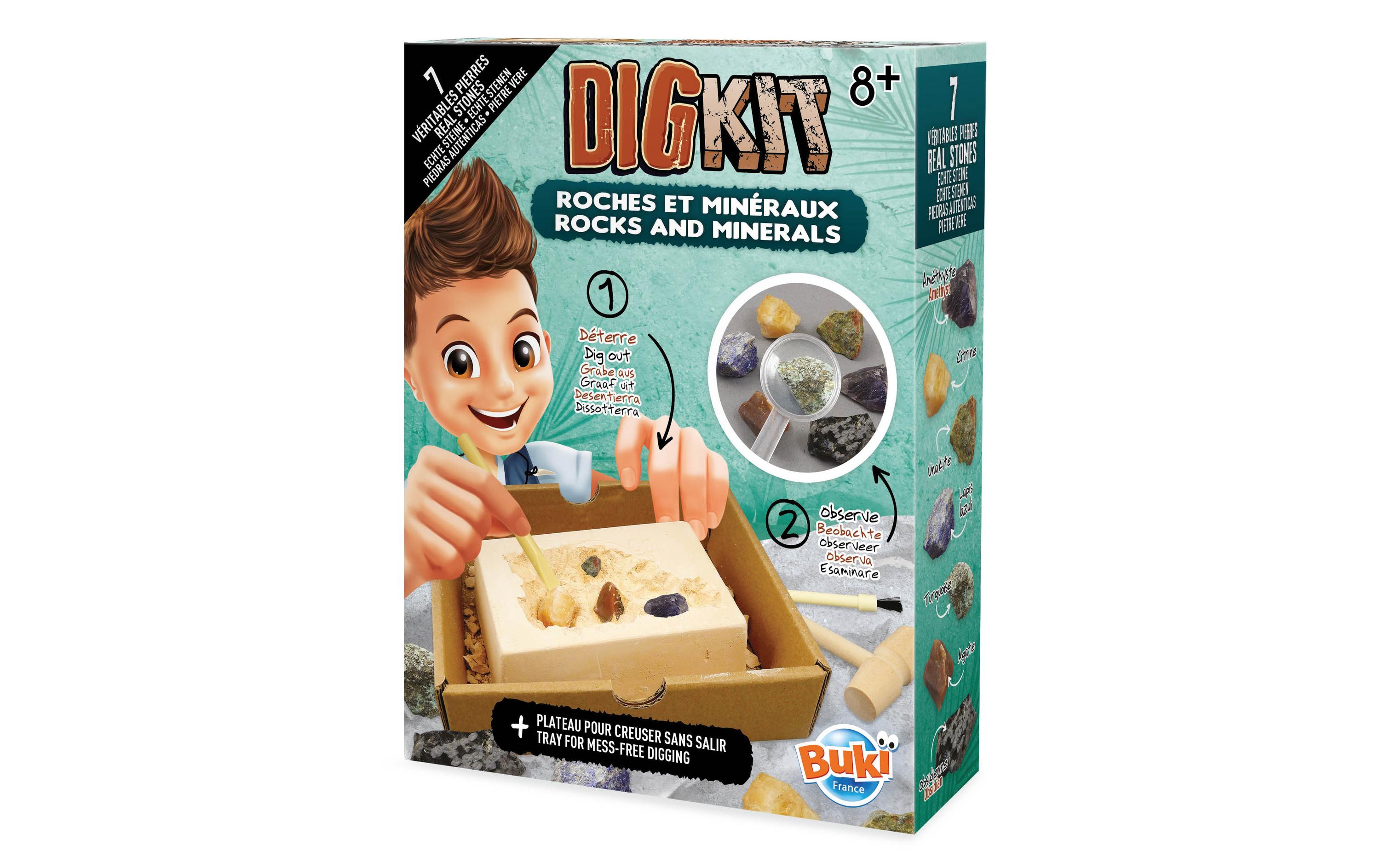 Buki Experimentierkasten DigKit Steine und Mineralien