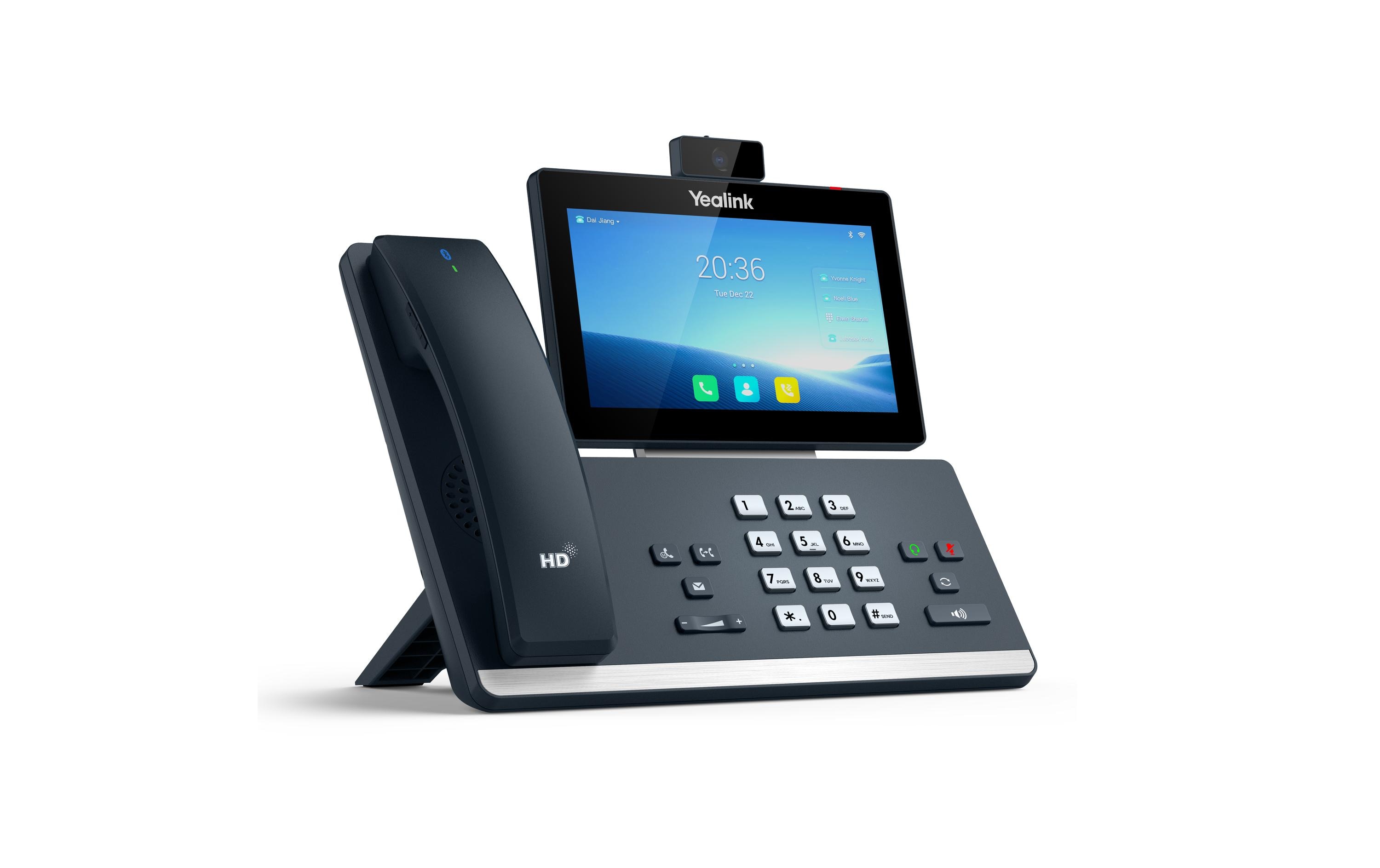 Yealink Tischtelefon T58W Pro mit Kamera Grau