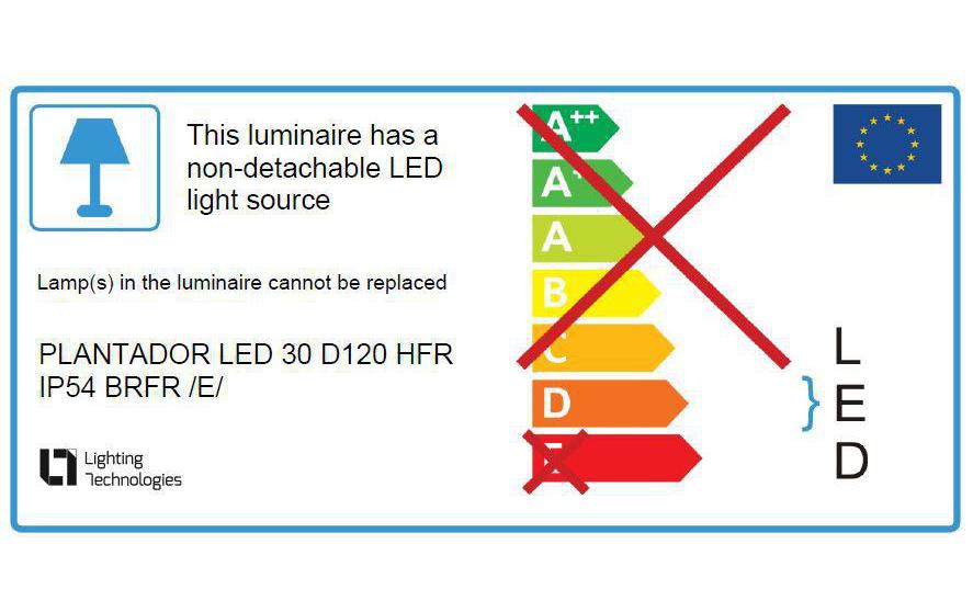 Lighting Technologies Aufbauleuchte Plantador 32W, 470lm, 1m, IP54, BRFR