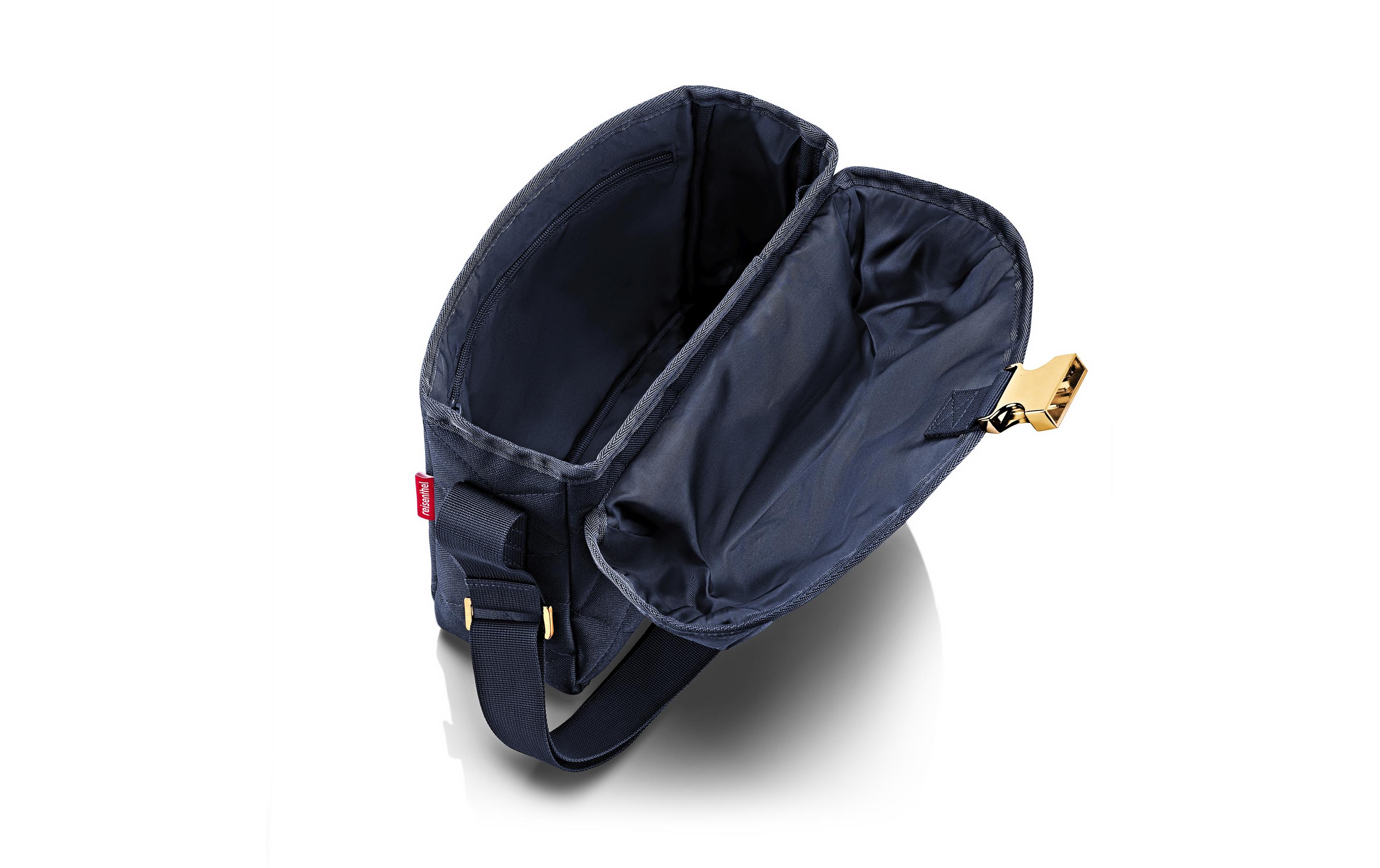 Reisenthel Umhängetasche Saddle Bag M Rhombus Midnight Gold